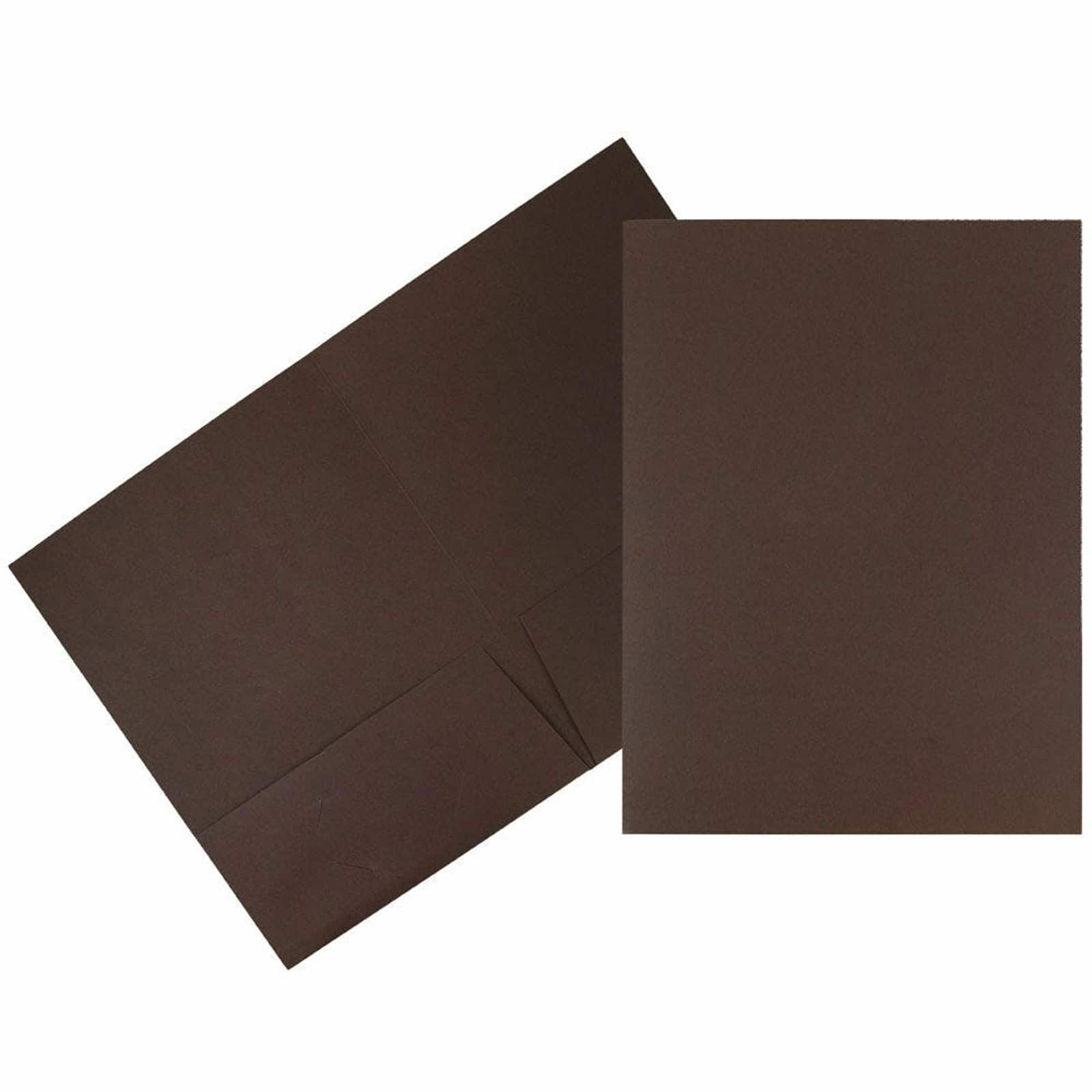 JAM Paper 9.5" x 11.5" 2-Pocket Linen Folders, 6ct.