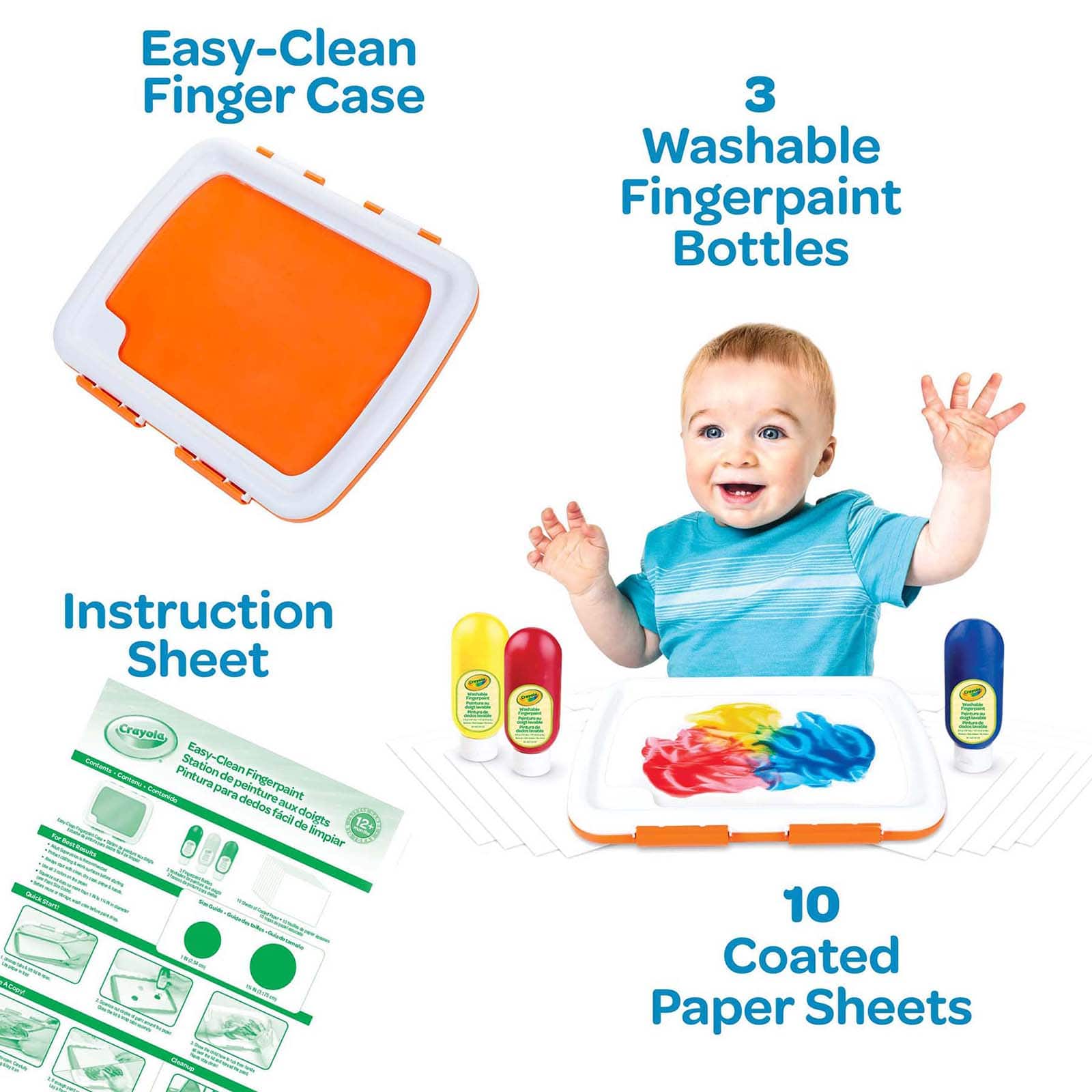 Crayola&#xAE; Easy-Clean Fingerpaint