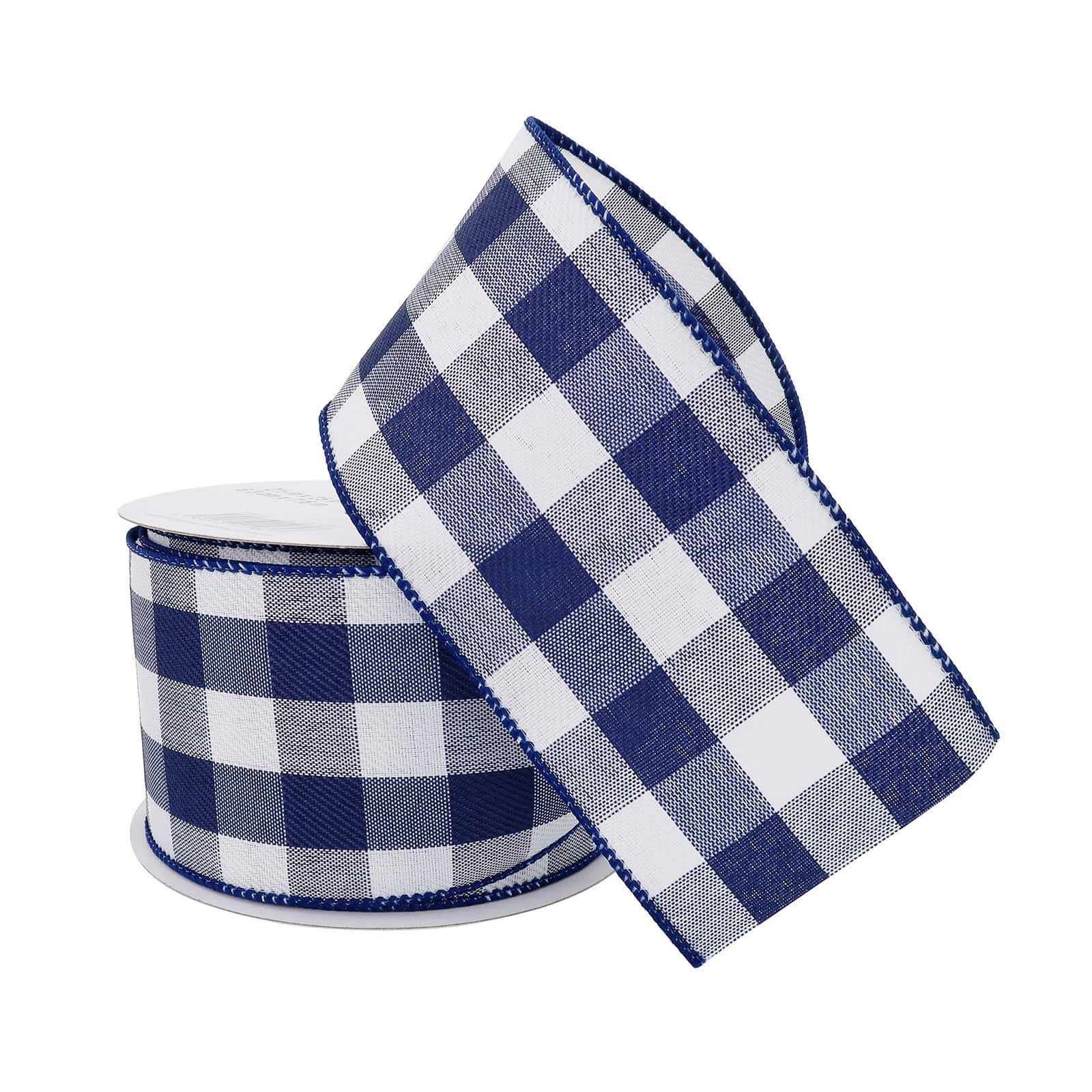 12 Pack: 2.5" x 8.3yd. Wired Gingham Ribbon by Celebrate It™