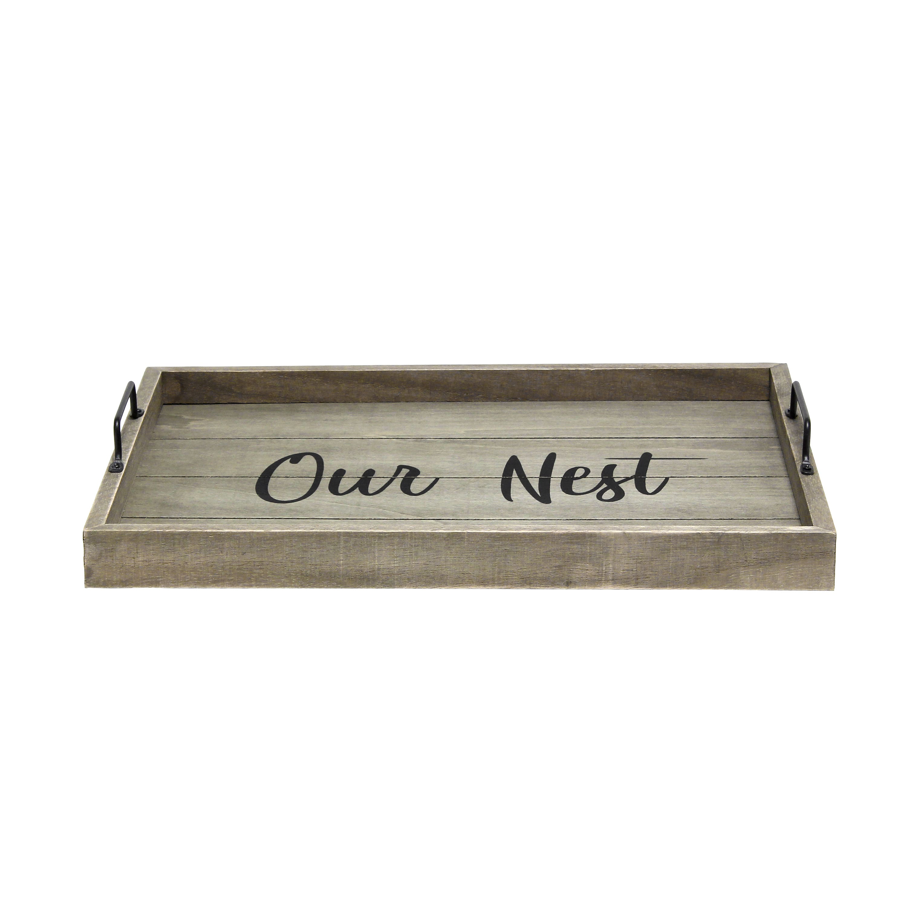 Elegant Designs™ 15.5" Our Nest Serving Tray with Handles