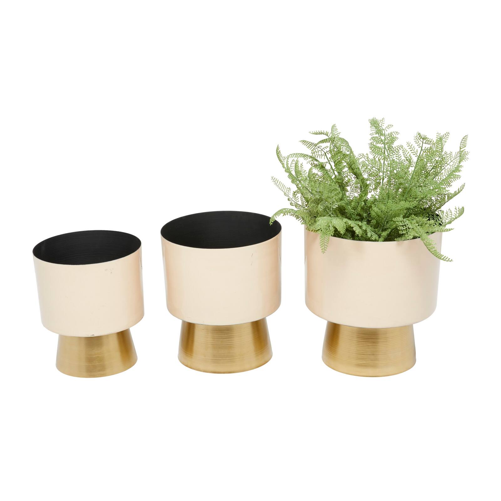Cream Modern Planter, Set of 3" 11", 10", 9"