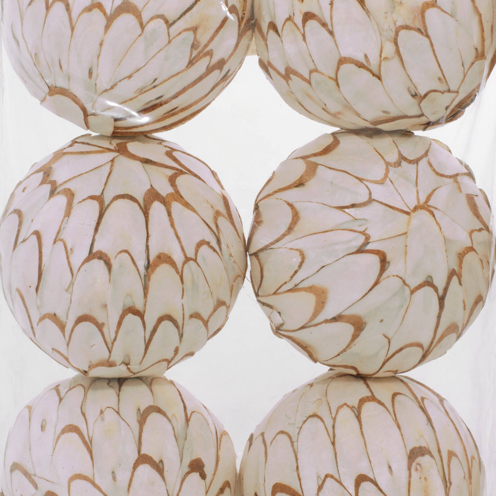 4&#x22; Natural Dried Floral Sola Ball Vase Filler Set