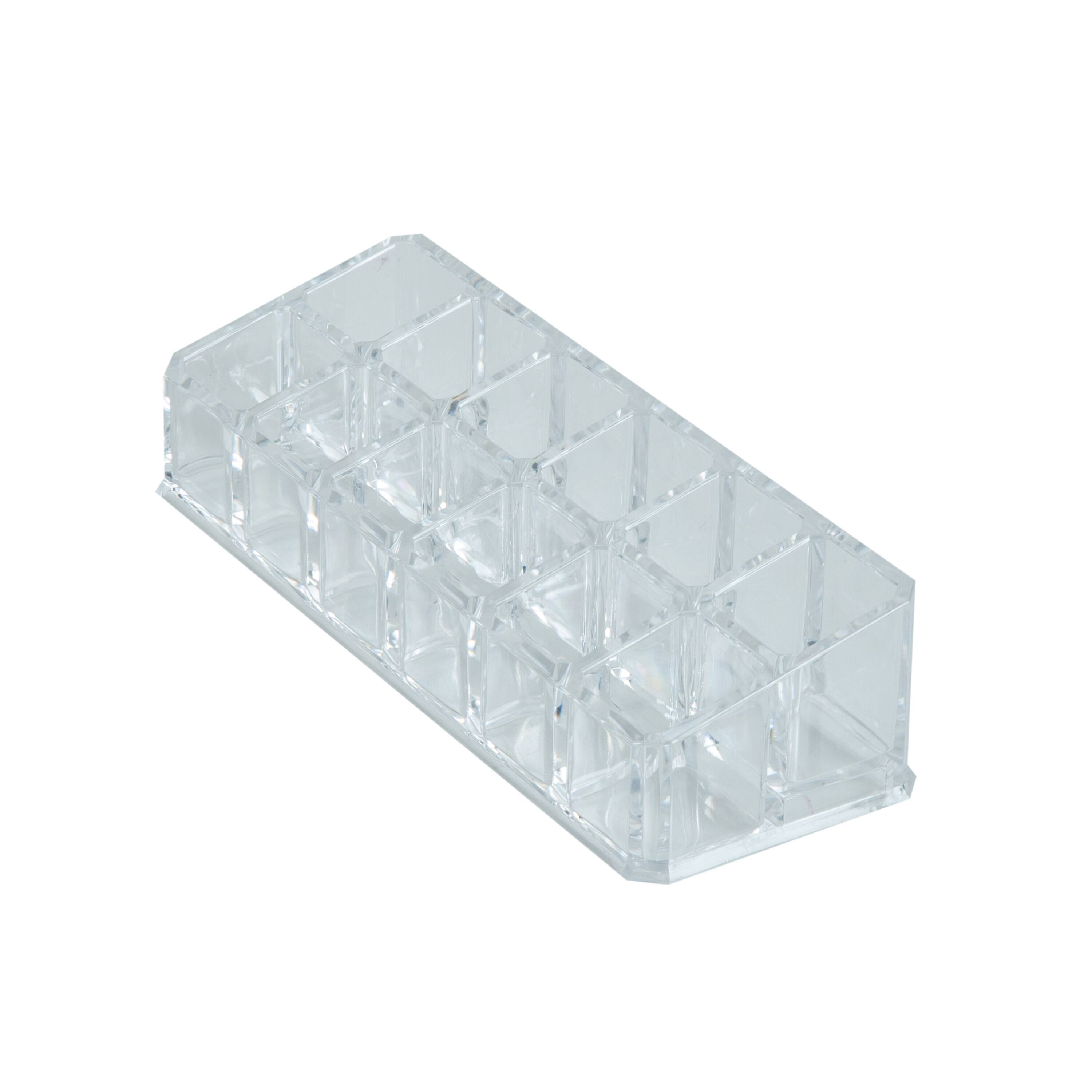 Simplify 7" Cosmetic & Lipstick 12 Compartment Holder