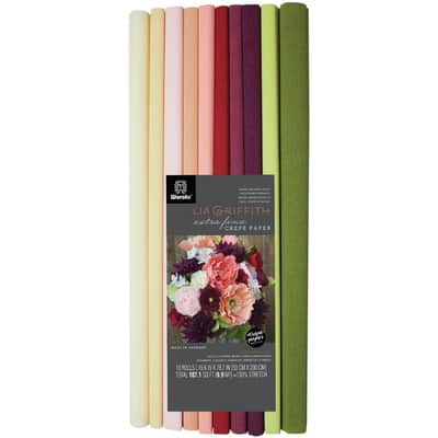 Extra Fine Crepe Paper Assortment 10 ct. Assorted Colors