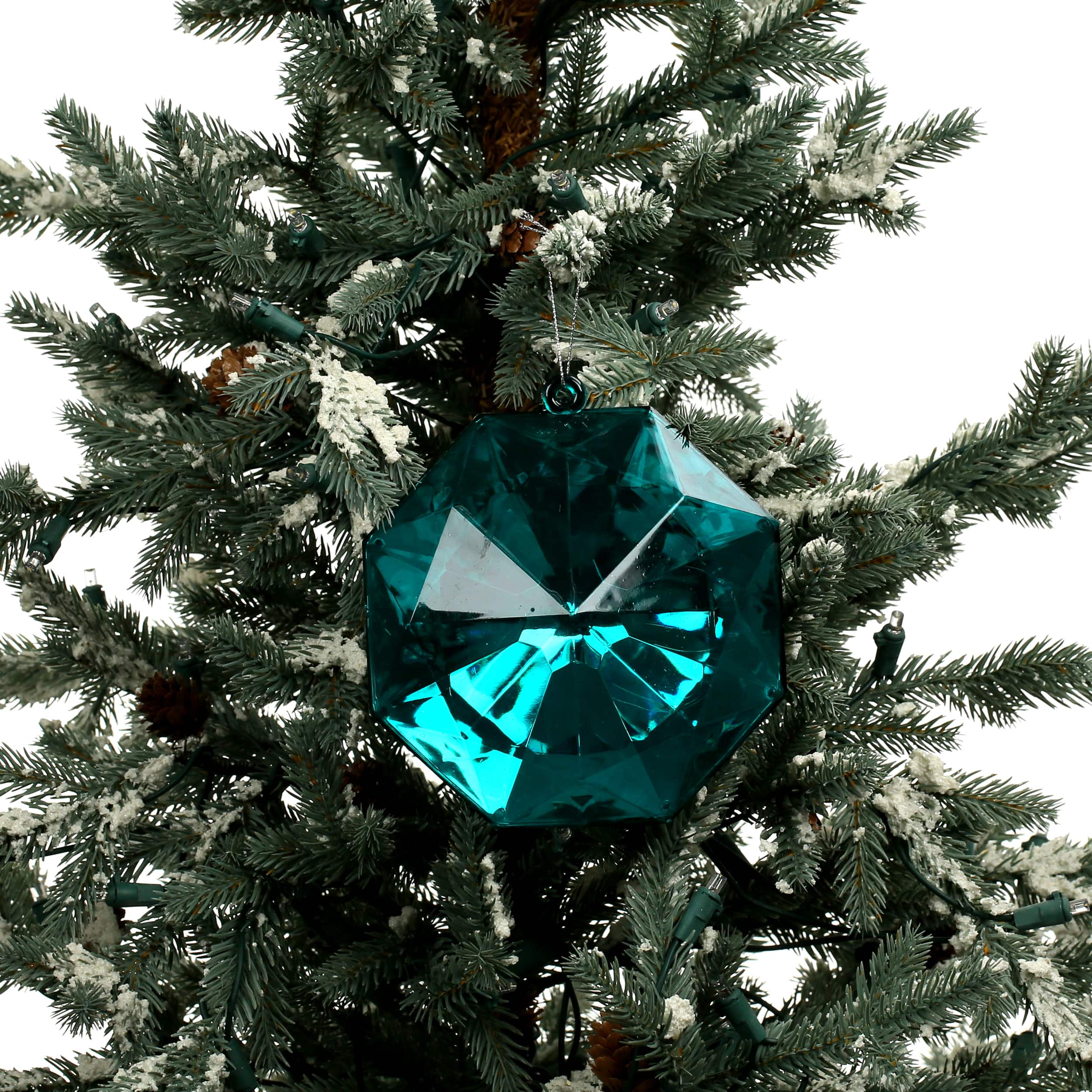 6&#x22; Faceted Round Gem Ornament by Ashland&#xAE;