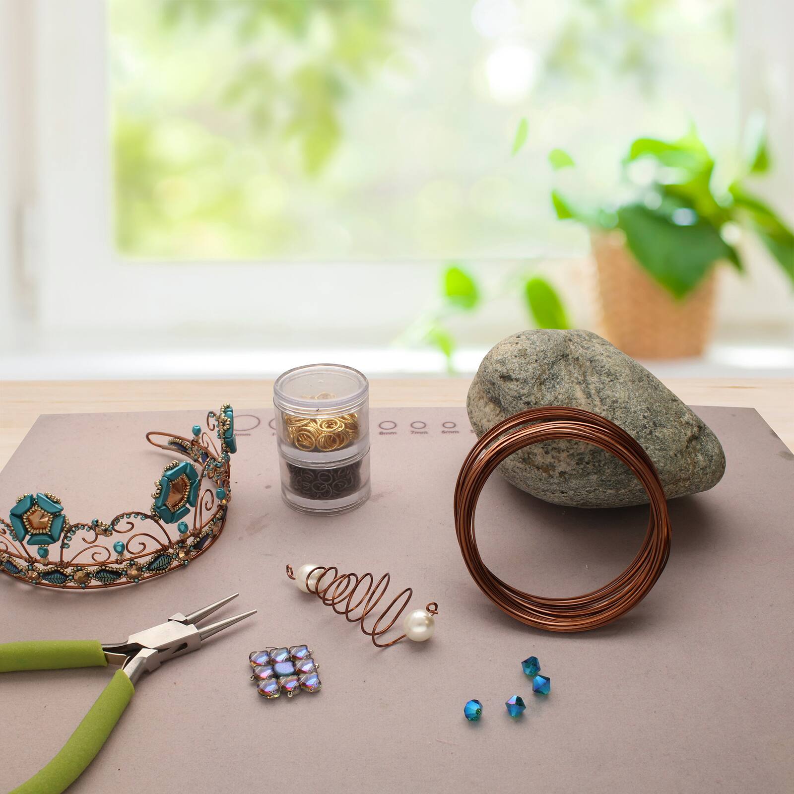 The Beadsmith® Wire Elements™ Gauge Tarnish Resistant Half Round Soft Temper Wire