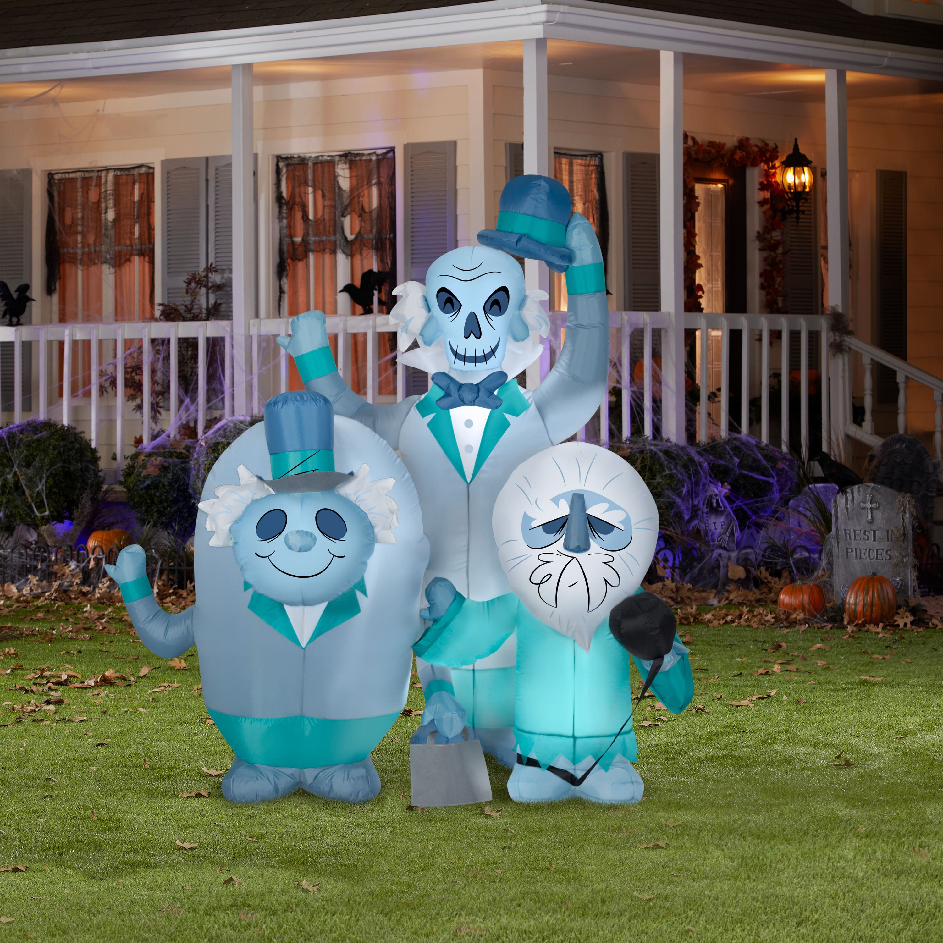6ft. Airblown&#xAE; Inflatable Halloween Disney&#xAE; Haunted Mansion Hitchhiking Ghosts Scene