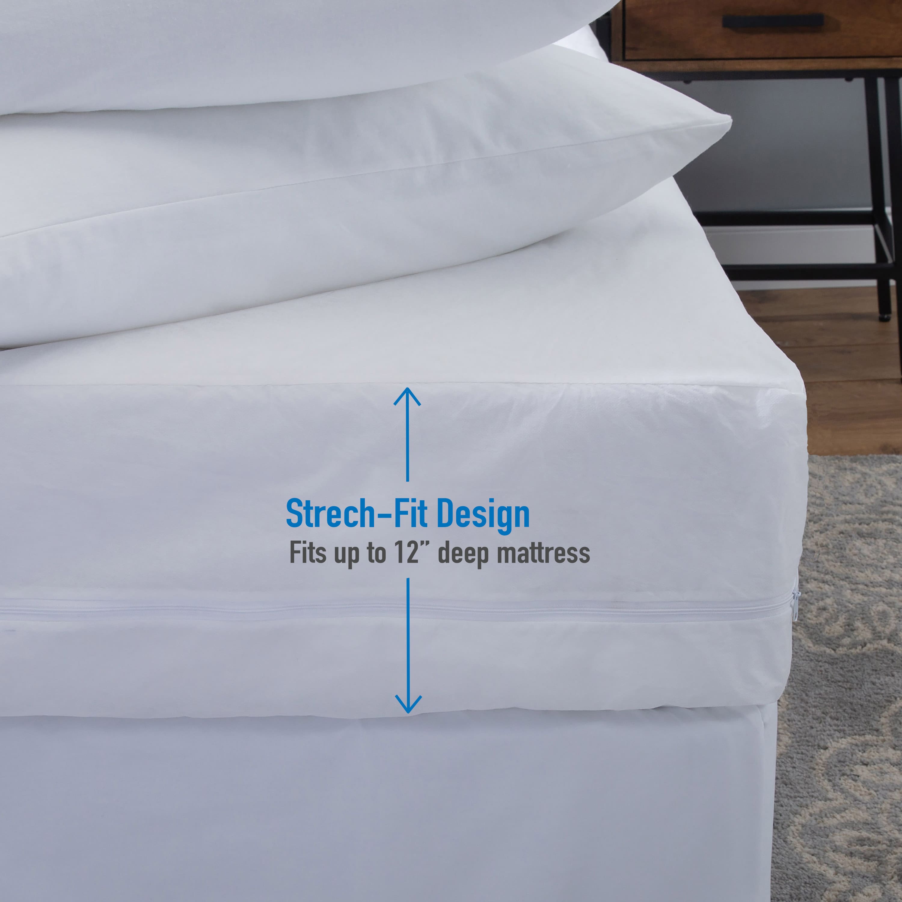 Home Details Sanitized Waterproof Mattress Protector