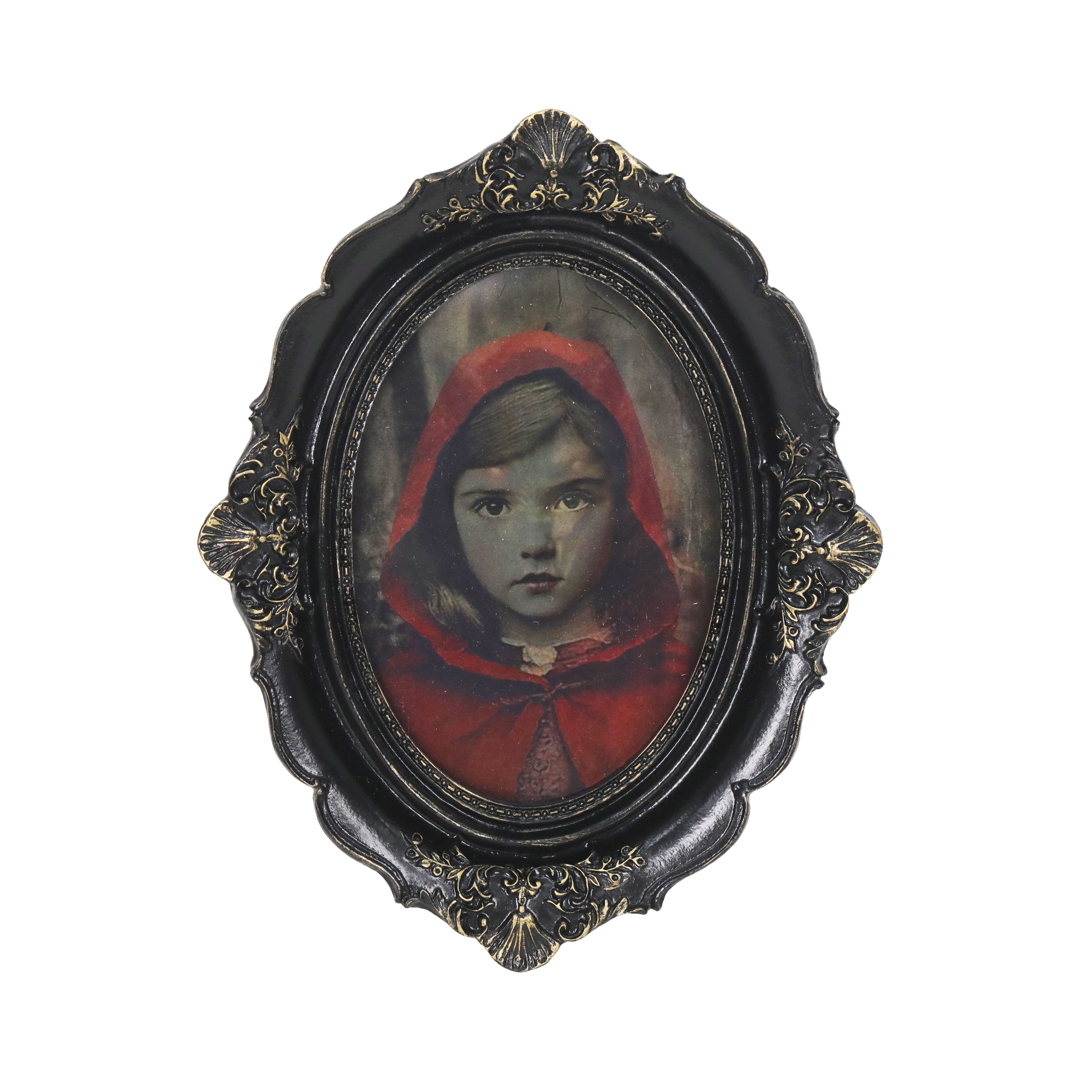 8.25" Lenticular Red Riding Hood Tabletop Décor in Ornate Frame by Ashland®