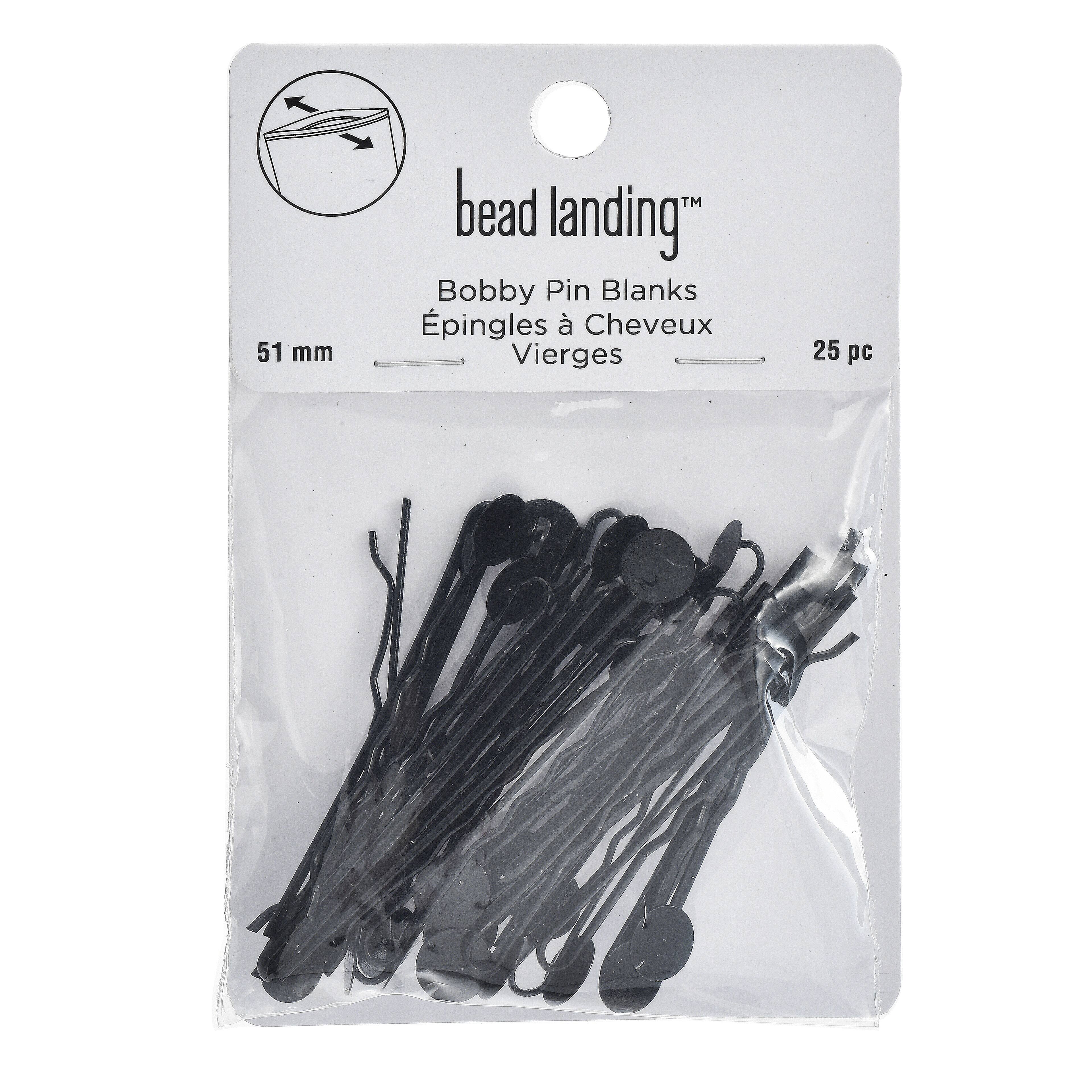 Bobby Pins with 8mm Circle Blanks, 25ct. by Bead Landing&#x2122;