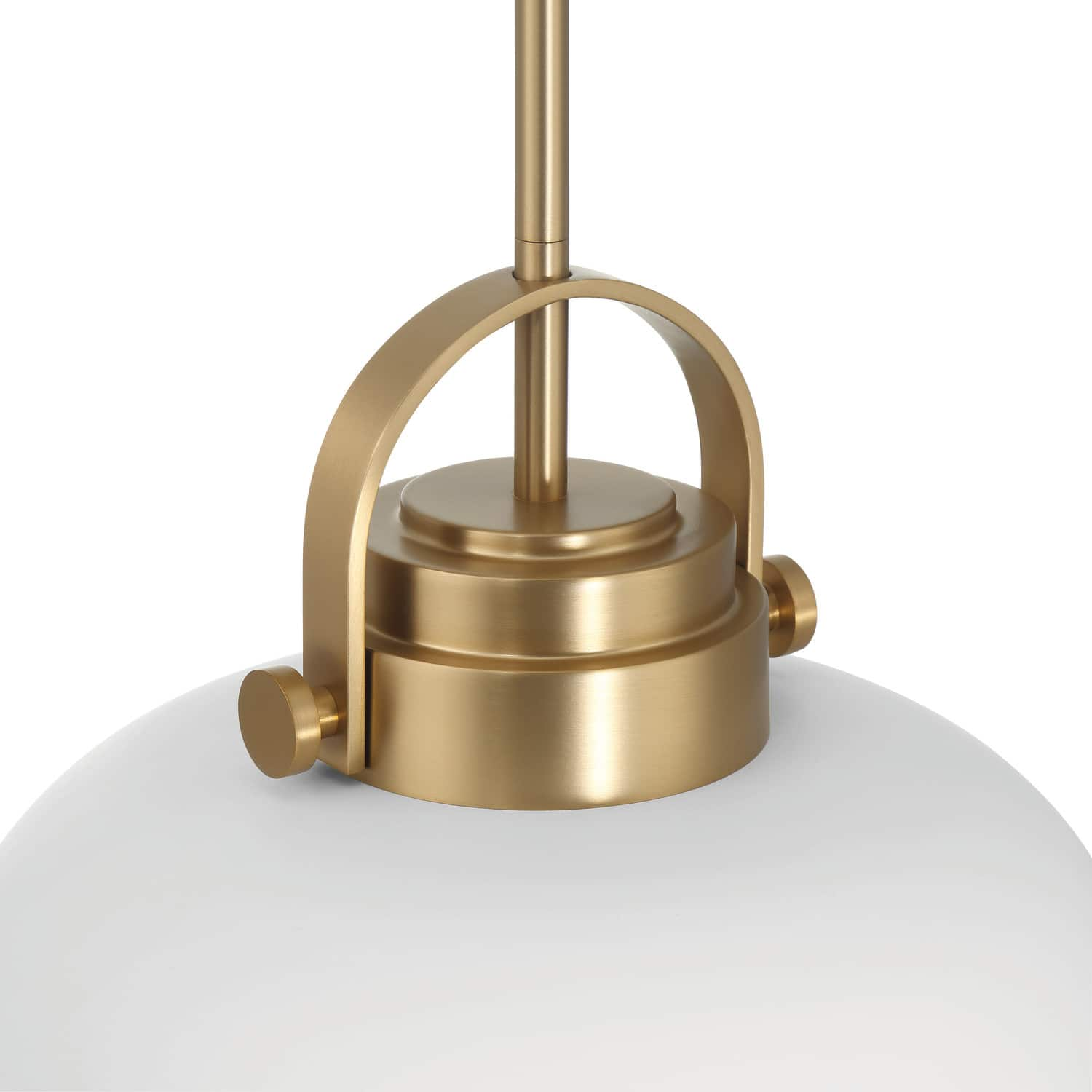 Arte White &#x26; Gold Industrial Metal 2-Tone Ceiling Light