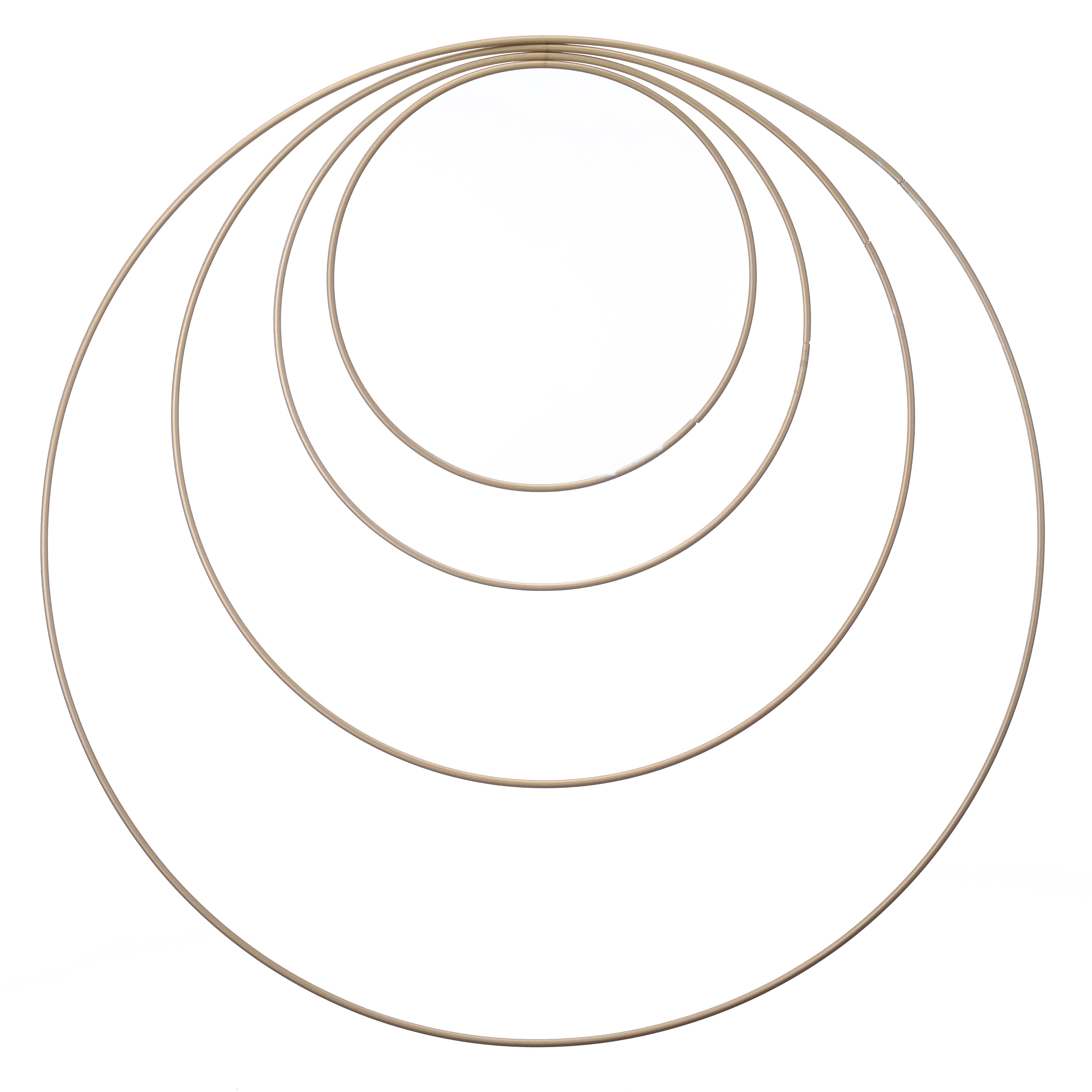 Gold Metal Floral Hoops by Ashland&#xAE;