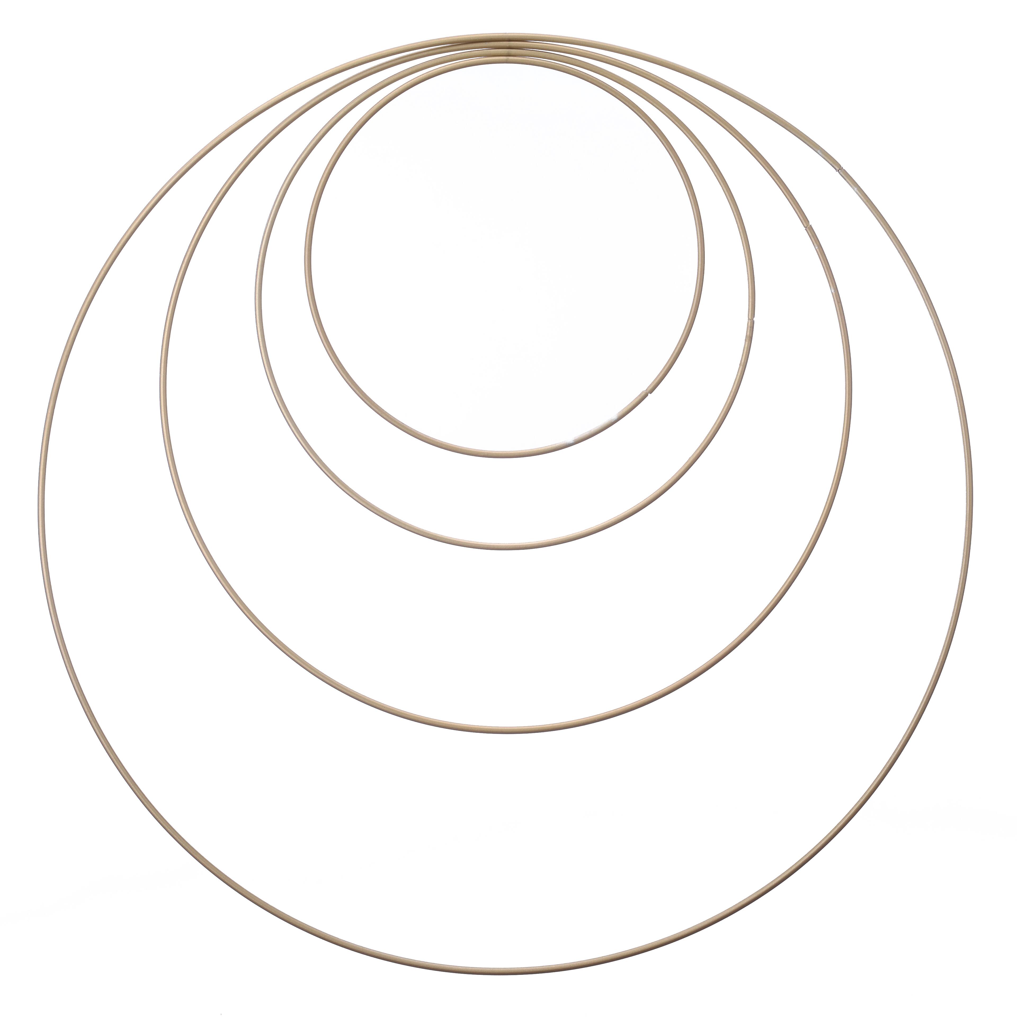Gold Metal Floral Hoops by Ashland®