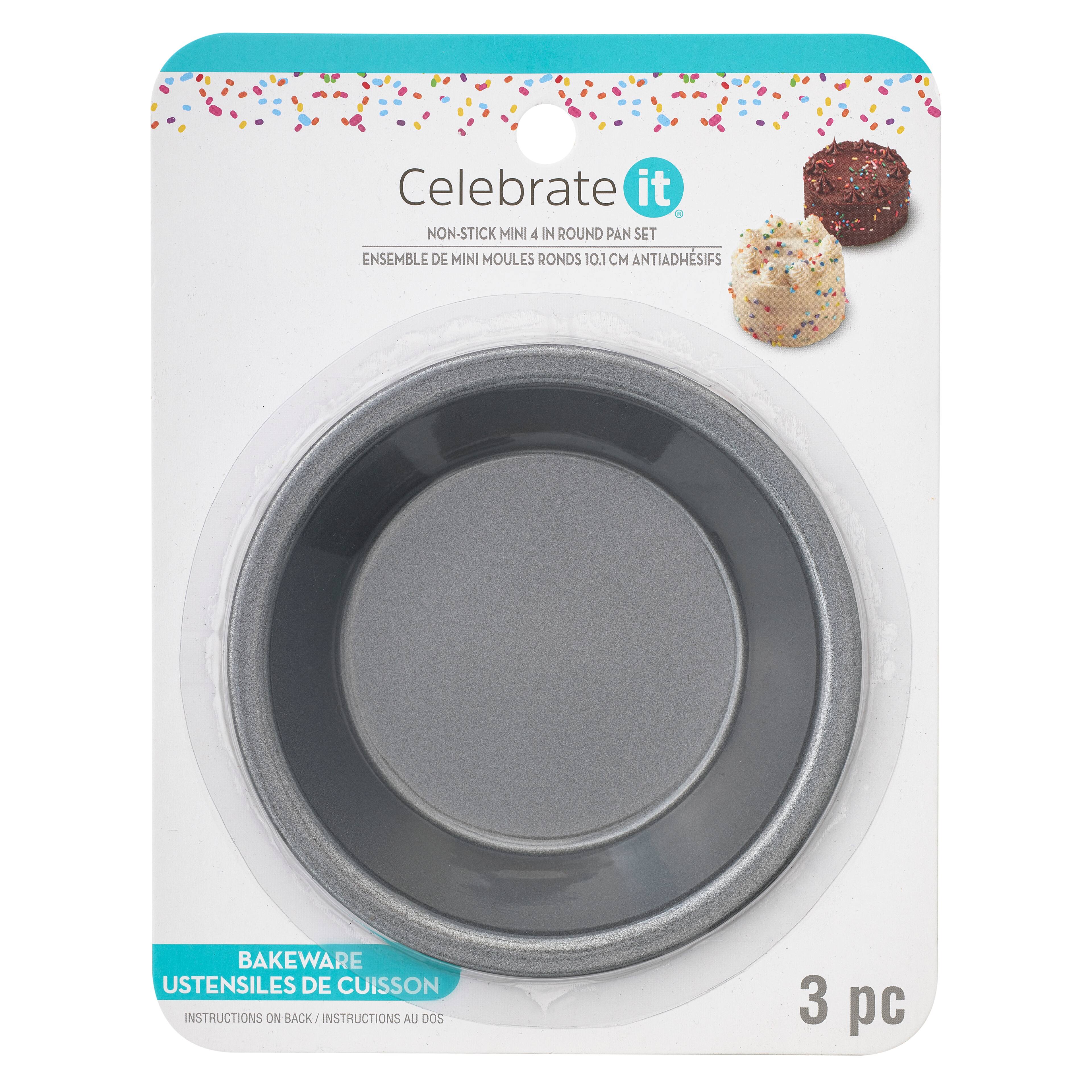8 Packs: 3 ct. (24 total) Mini Round Pan Set by Celebrate It&#xAE;