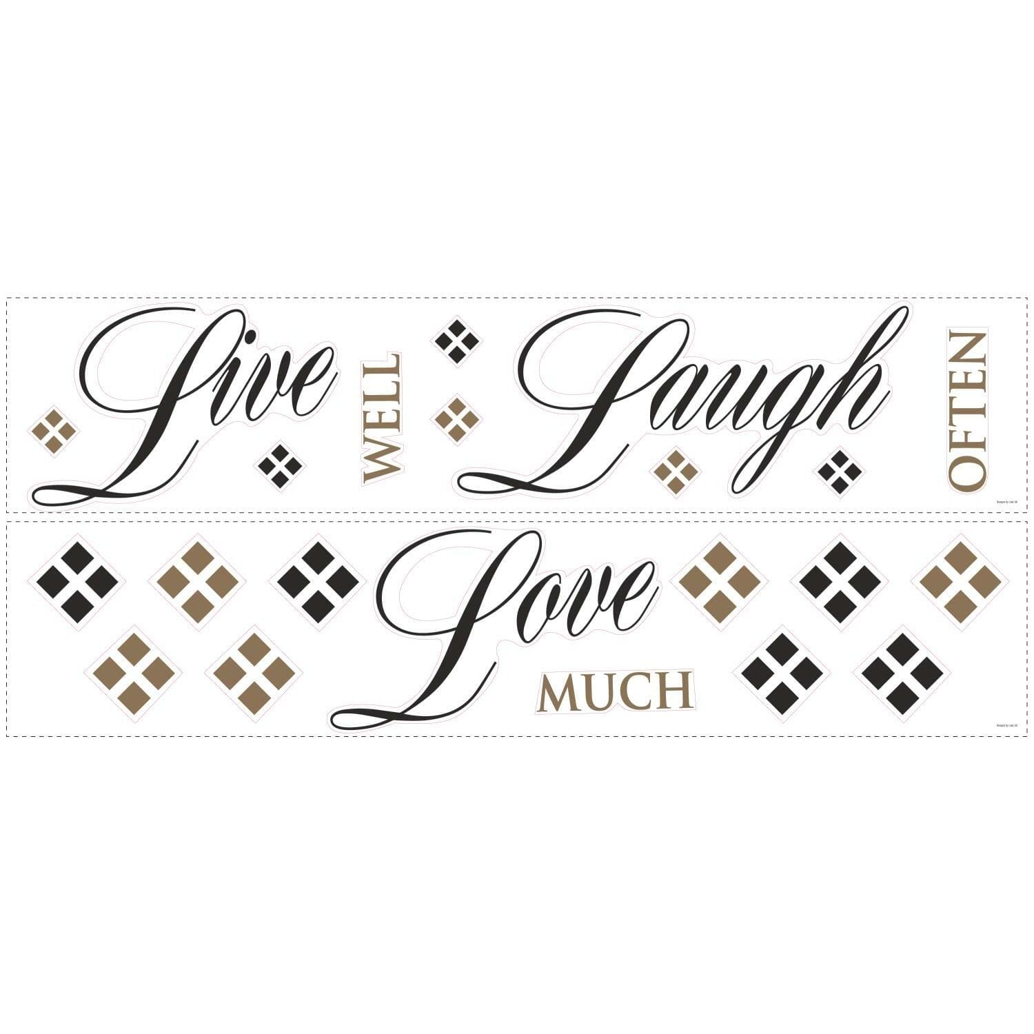 RoomMates Live Laugh Love Peel & Stick Wall Decals
