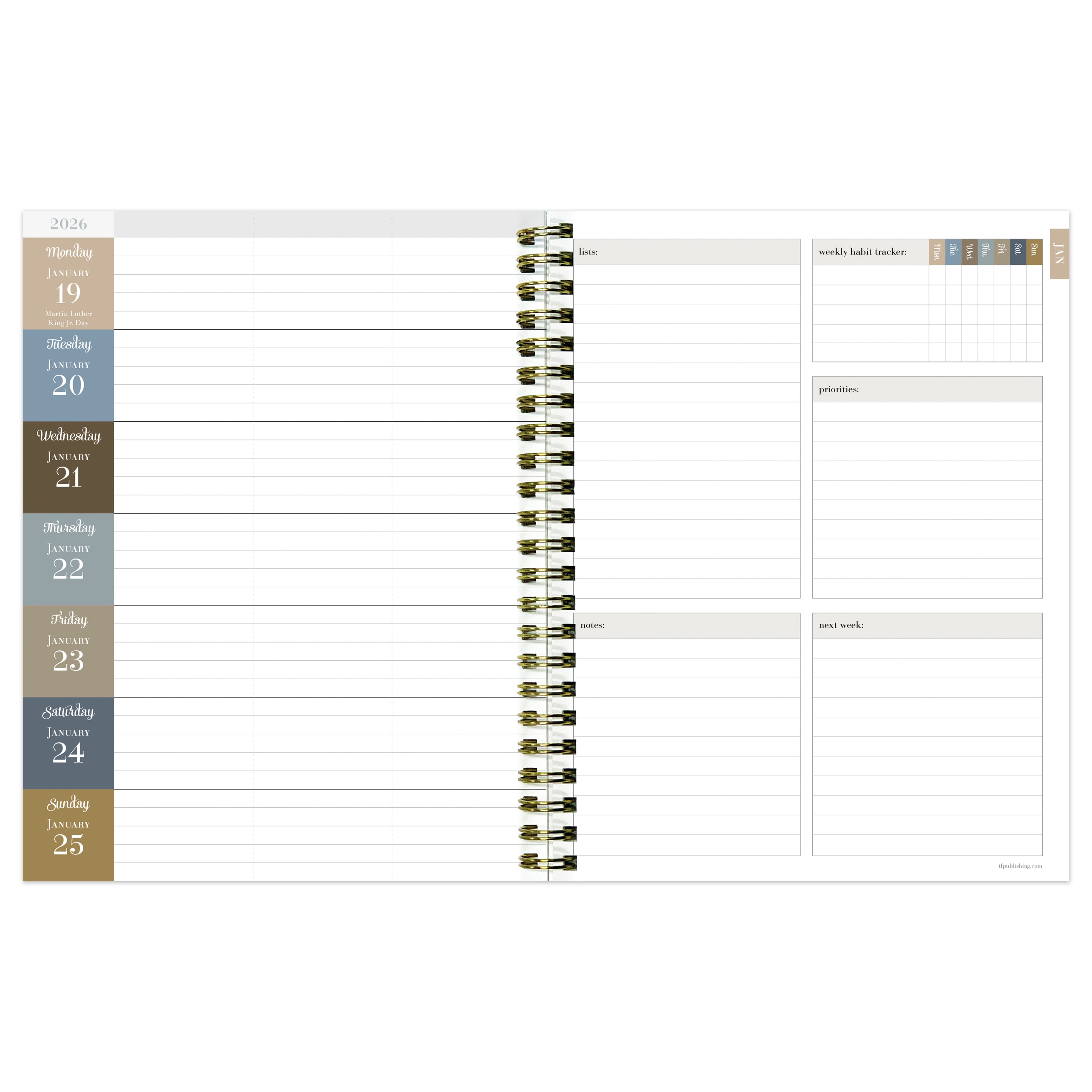 2026 La Campagne Year Medium Weekly Monthly Planner