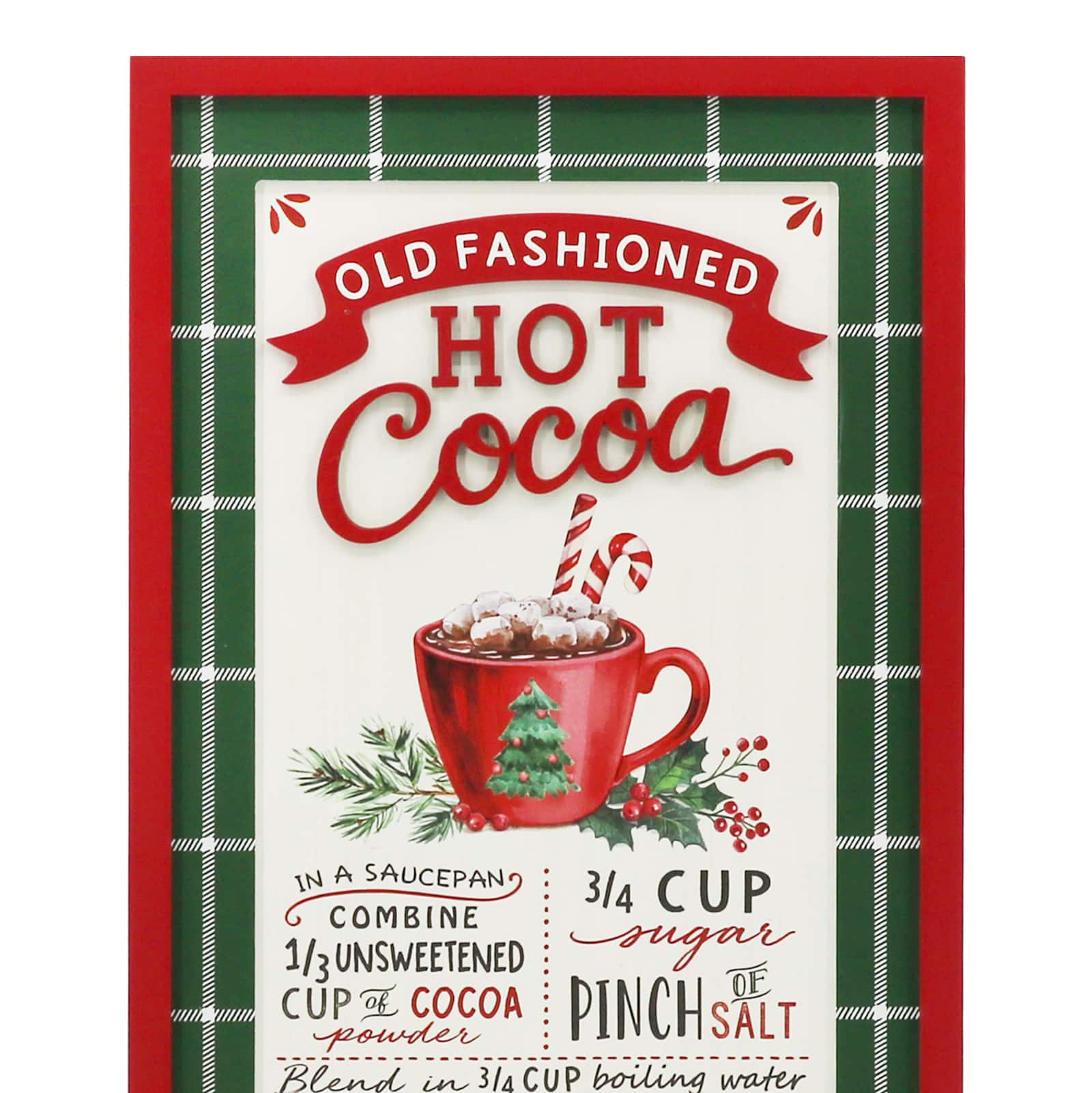 18&#x22; Hot Cocoa Recipe Wall Sign by Ashland&#xAE;