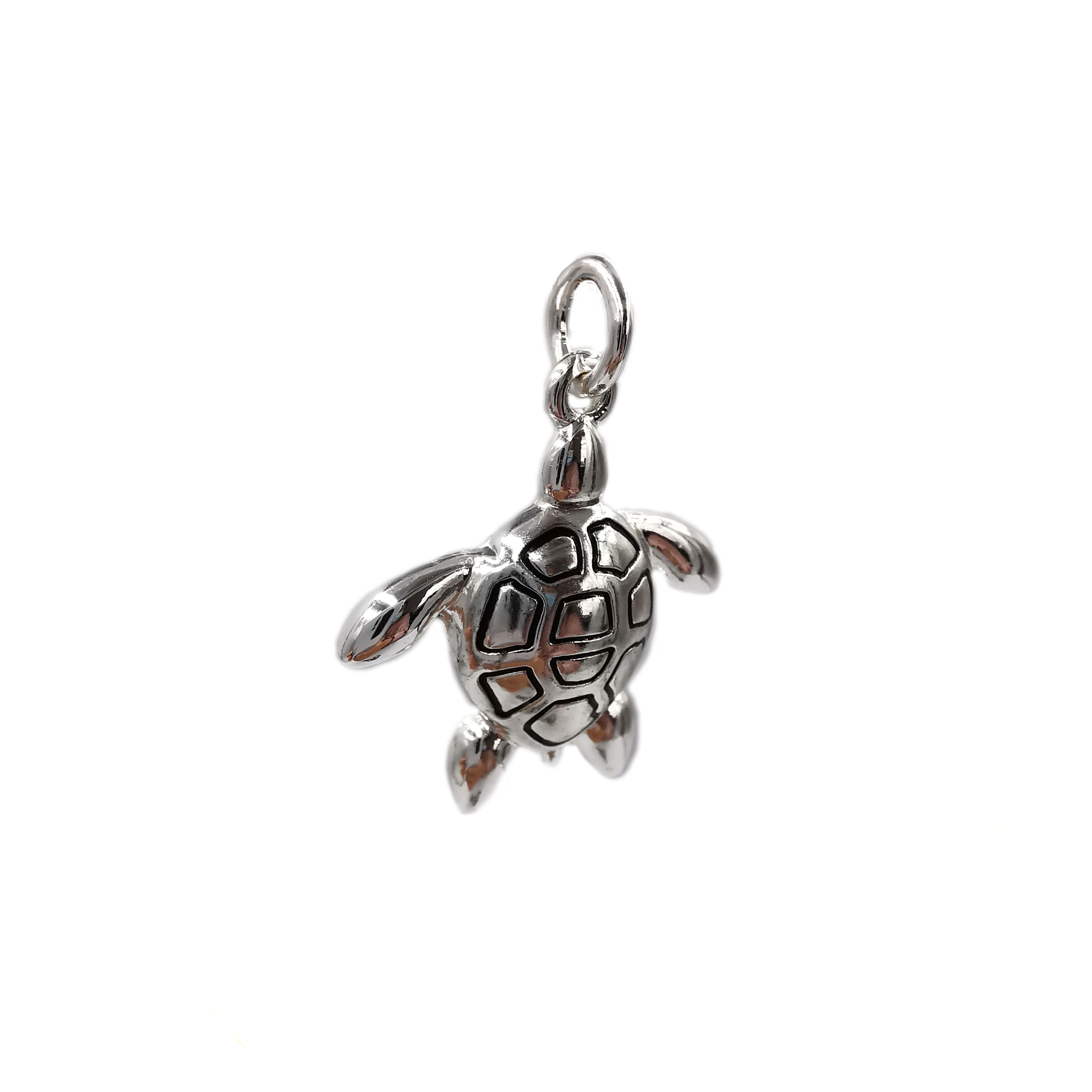 Charmalong&#x2122; Antique Silver Plated Turtle Charm by Bead Landing&#x2122;