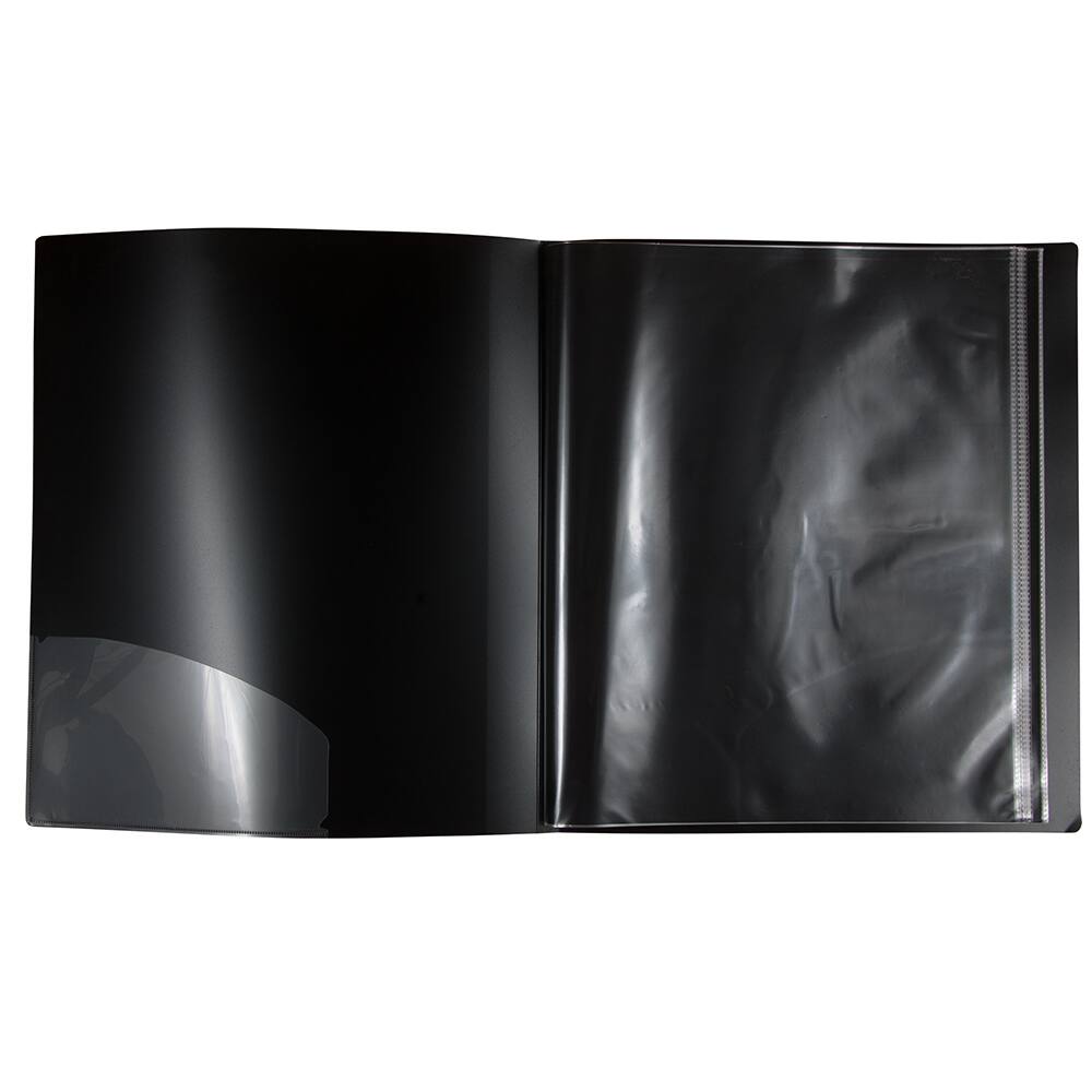 JAM Paper Black 14&#x22; x 17&#x22; Display Book with 24 Pages
