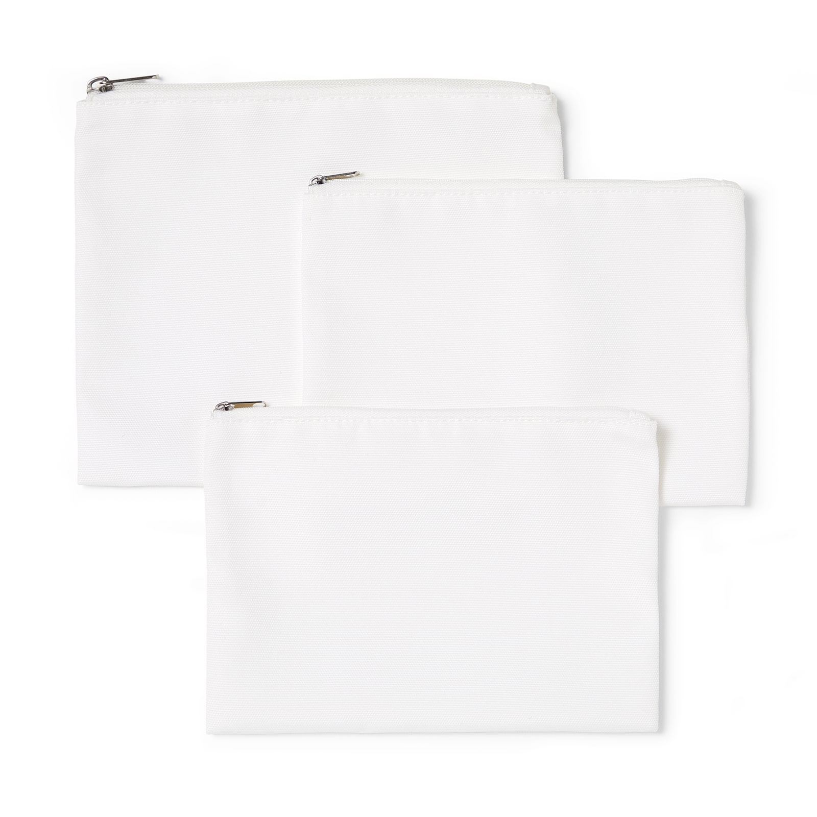 6 Packs: 3 ct. (18 total) Cricut&#xAE; Linen Cosmetic Bag Blanks
