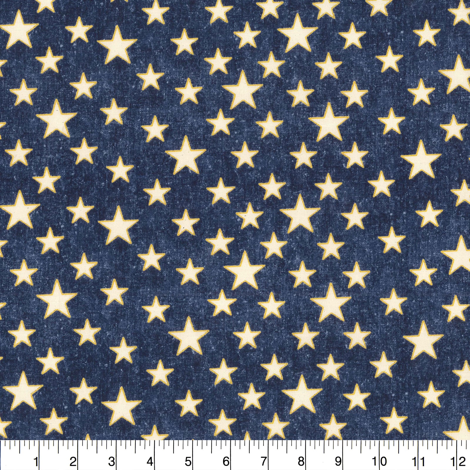 Fabric Traditions Stars on Blue Texture Glitter Cotton Fabric | Michaels