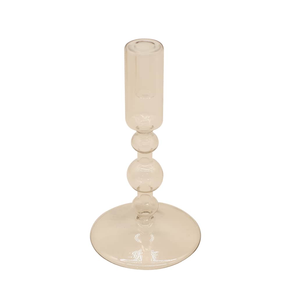 Narrow Bubble Glass Taper Candle Holder by Ashland&#xAE;