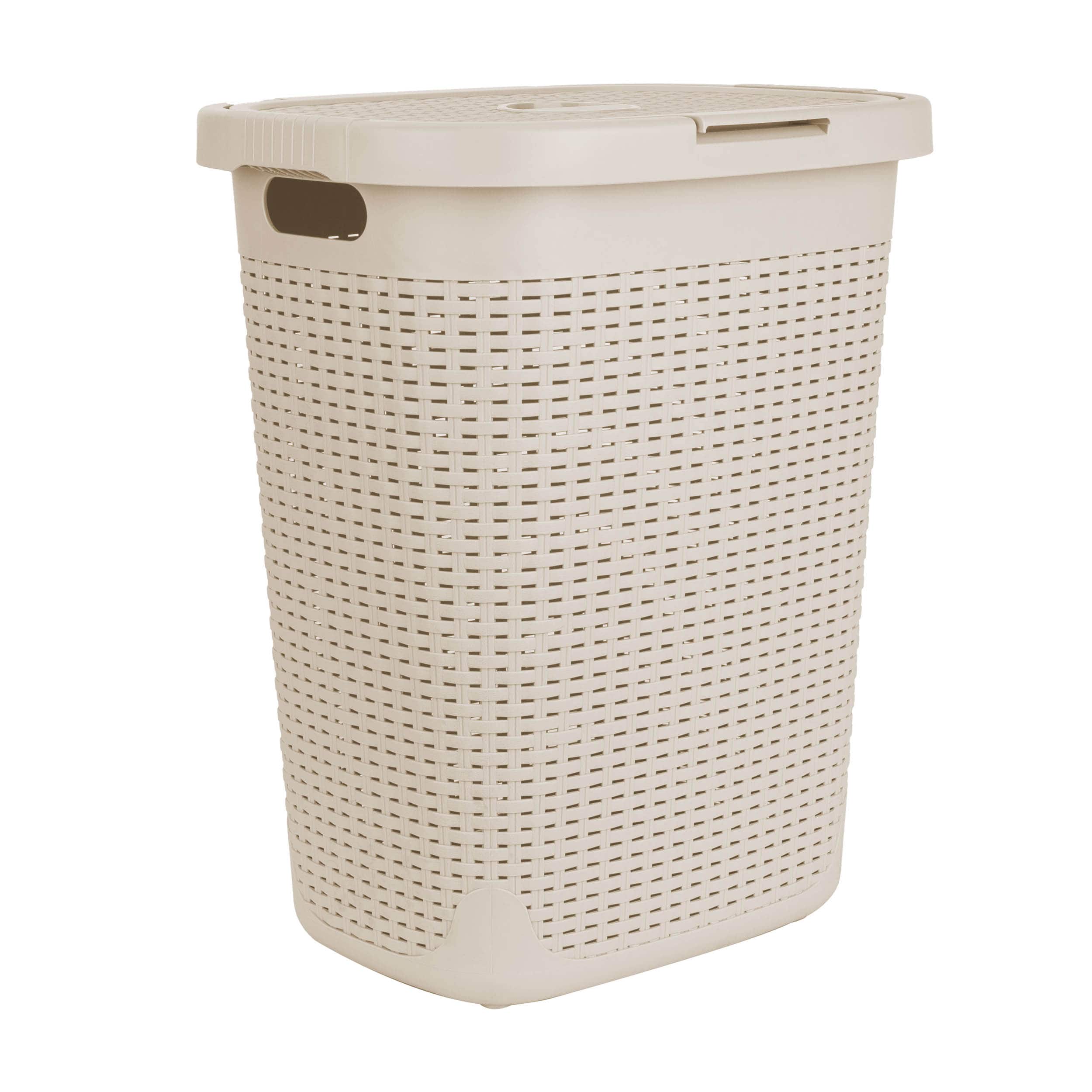 Mind Reader 21'' Hamper Laundry Basket with Cutout Handles