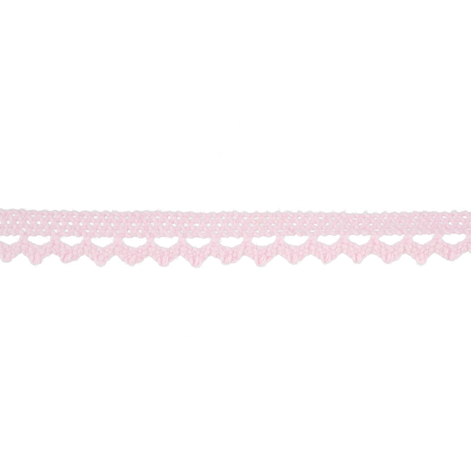 0.3&#x22; Pink Scalloped Crochet Trim by Celebrate It&#xAE;