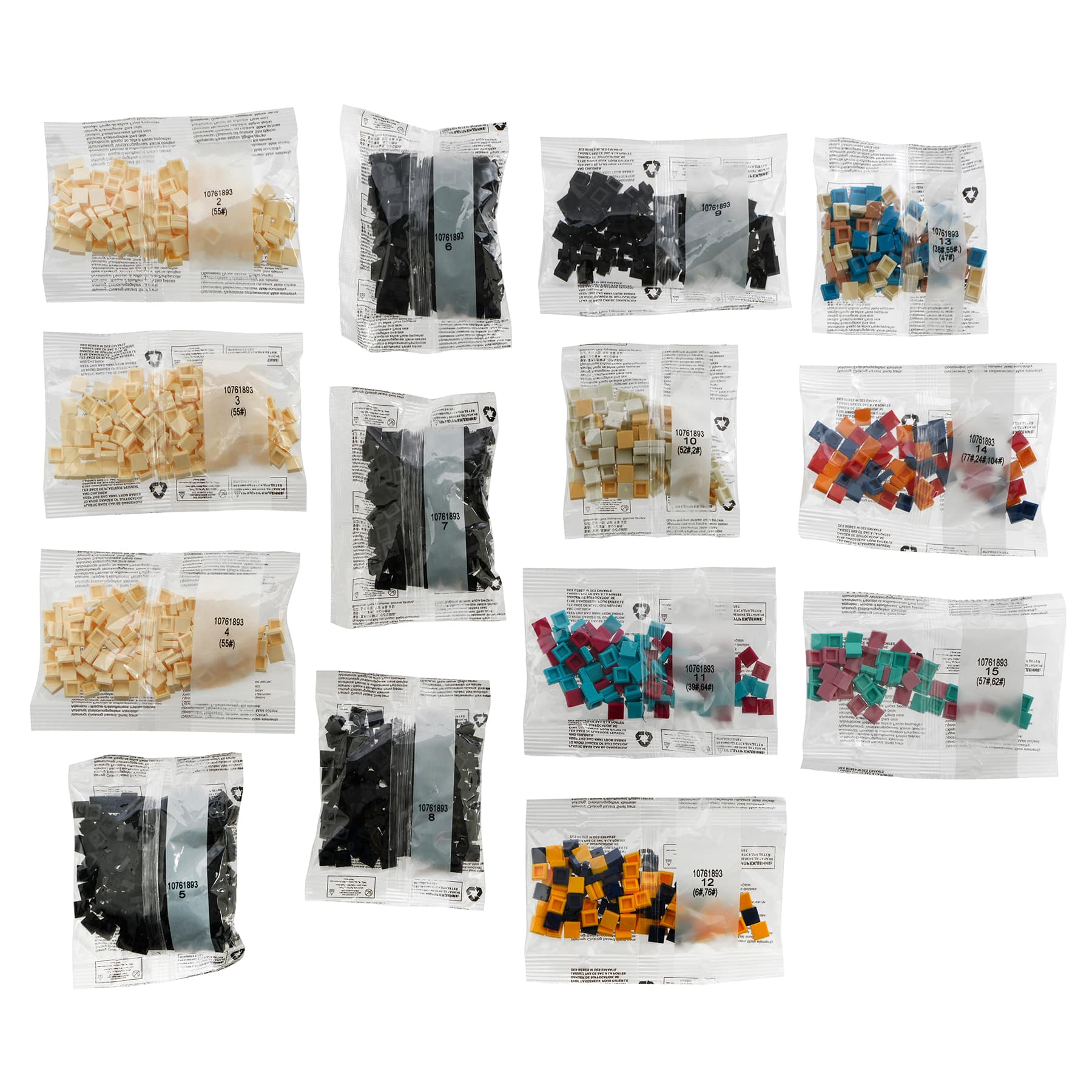 10&#x22; x 10&#x22; Colourful Cat Pixelated Brick Art Kit by Make Market&#xAE;