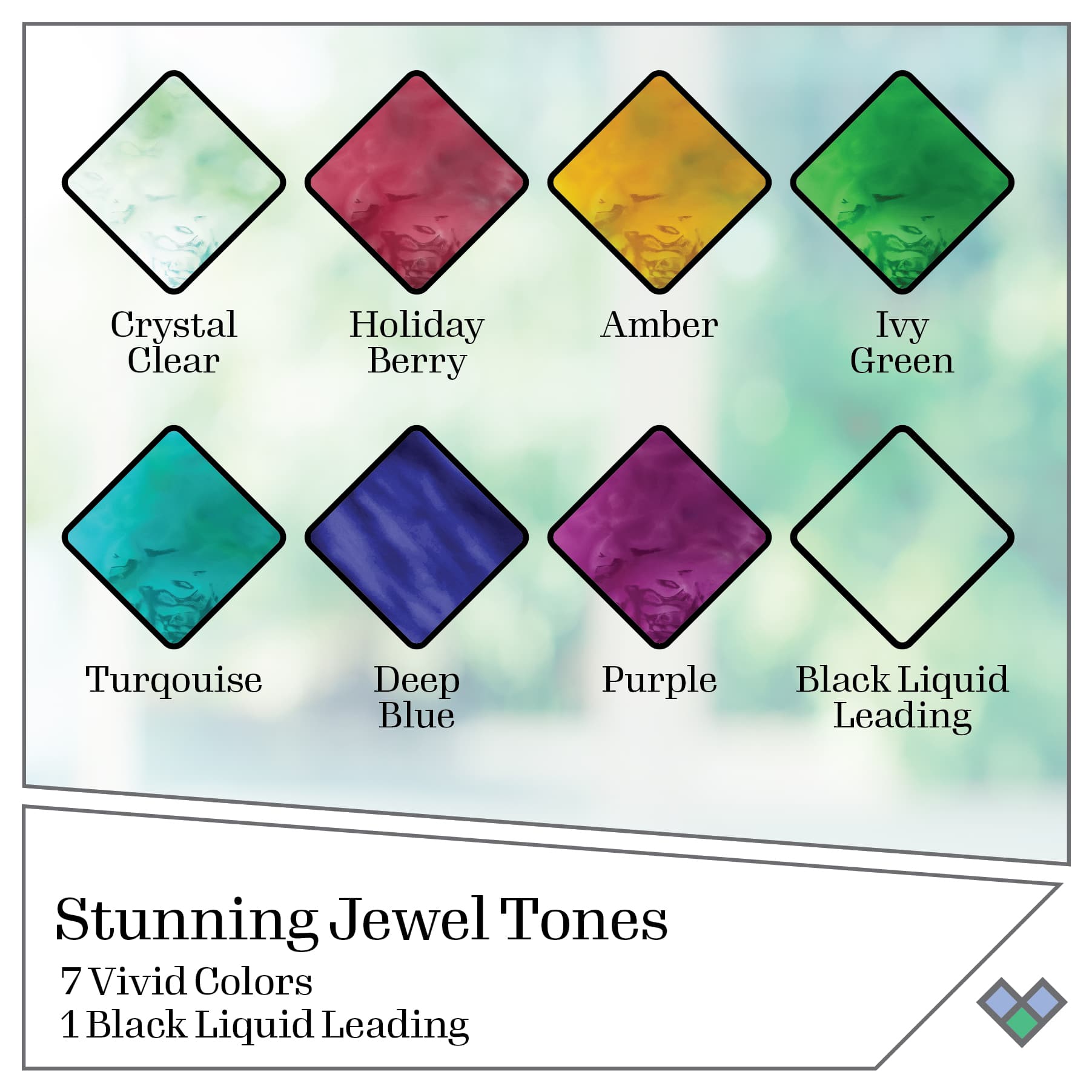 Plaid&#xAE; Gallery Glass&#xAE; Jewel Tones Stained Glass Painting Kit