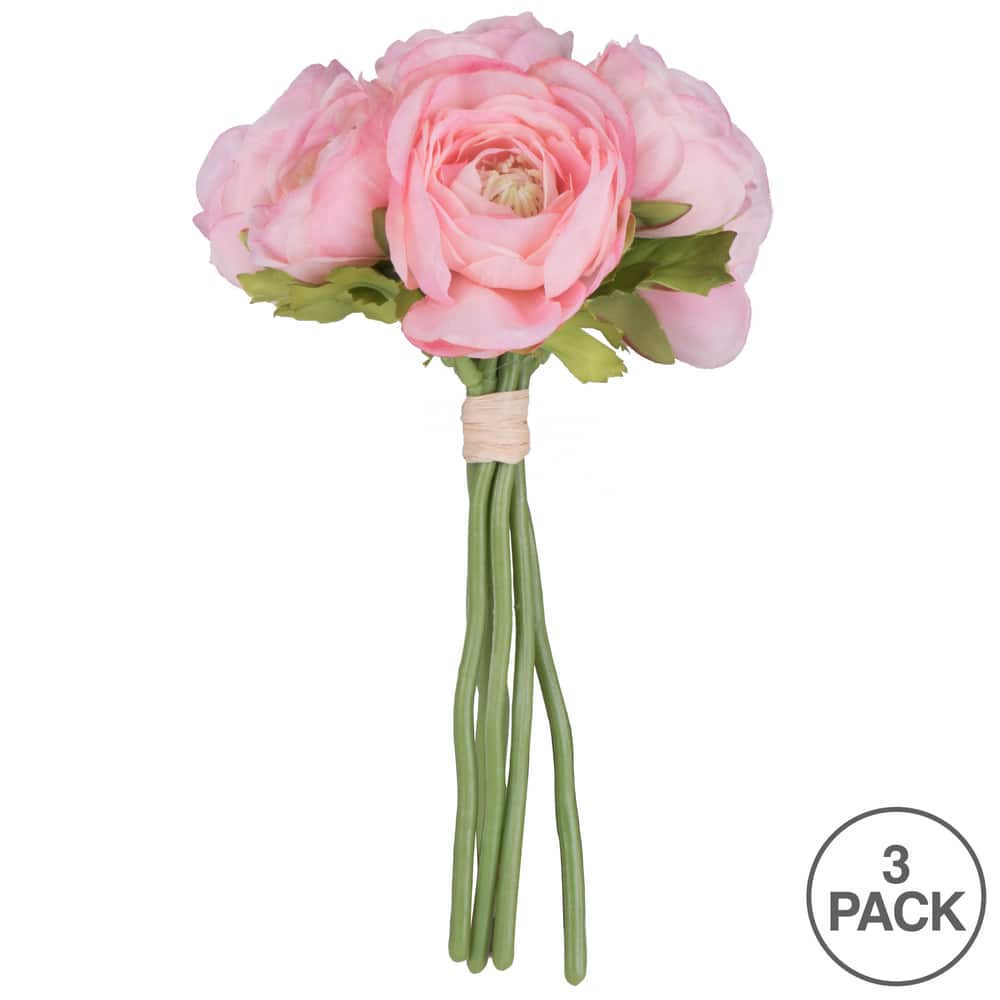 Mini Pink Ranunculus Bundle, 3ct. | Michaels