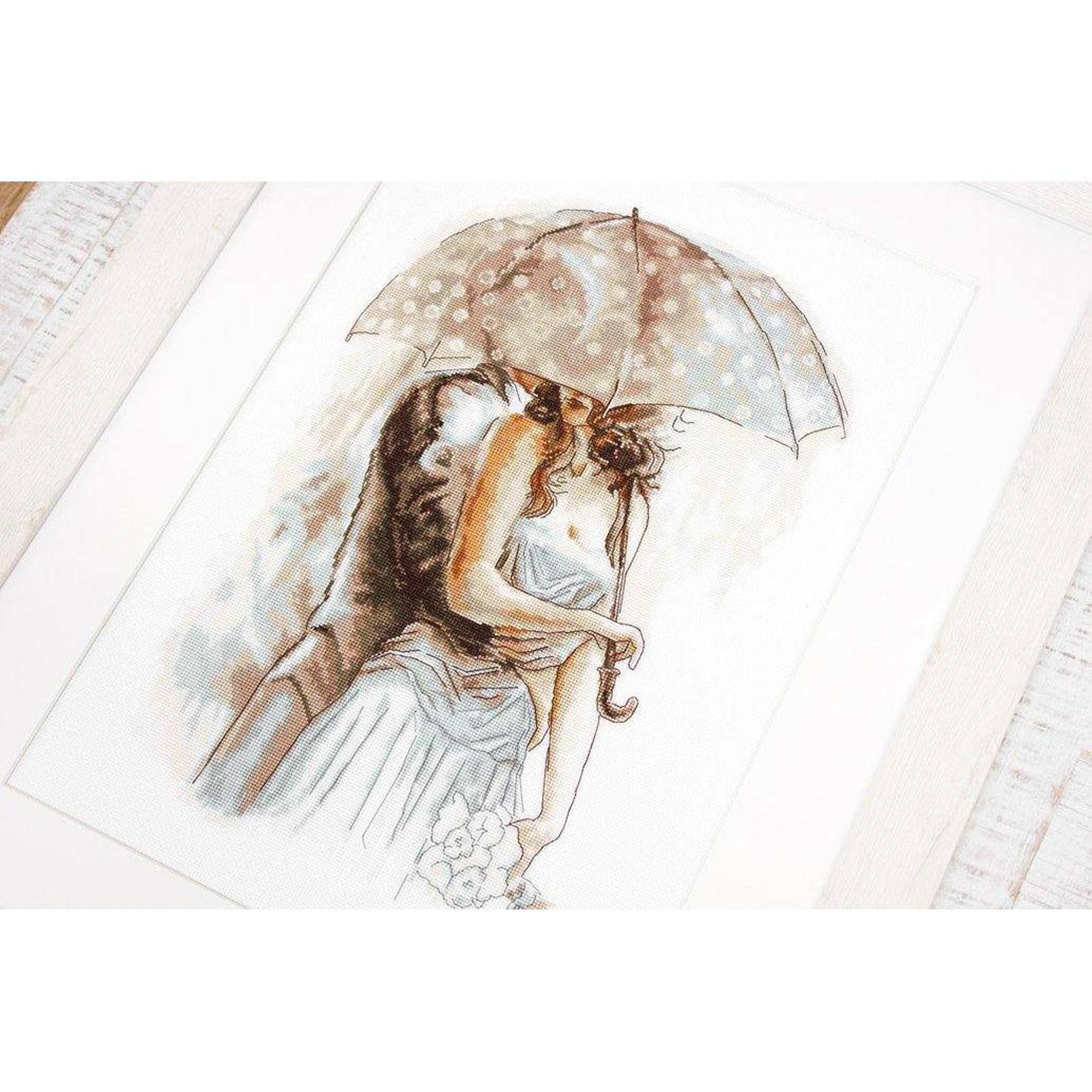 Luca-s Under Umbrella Counted Cross Stitch Kit