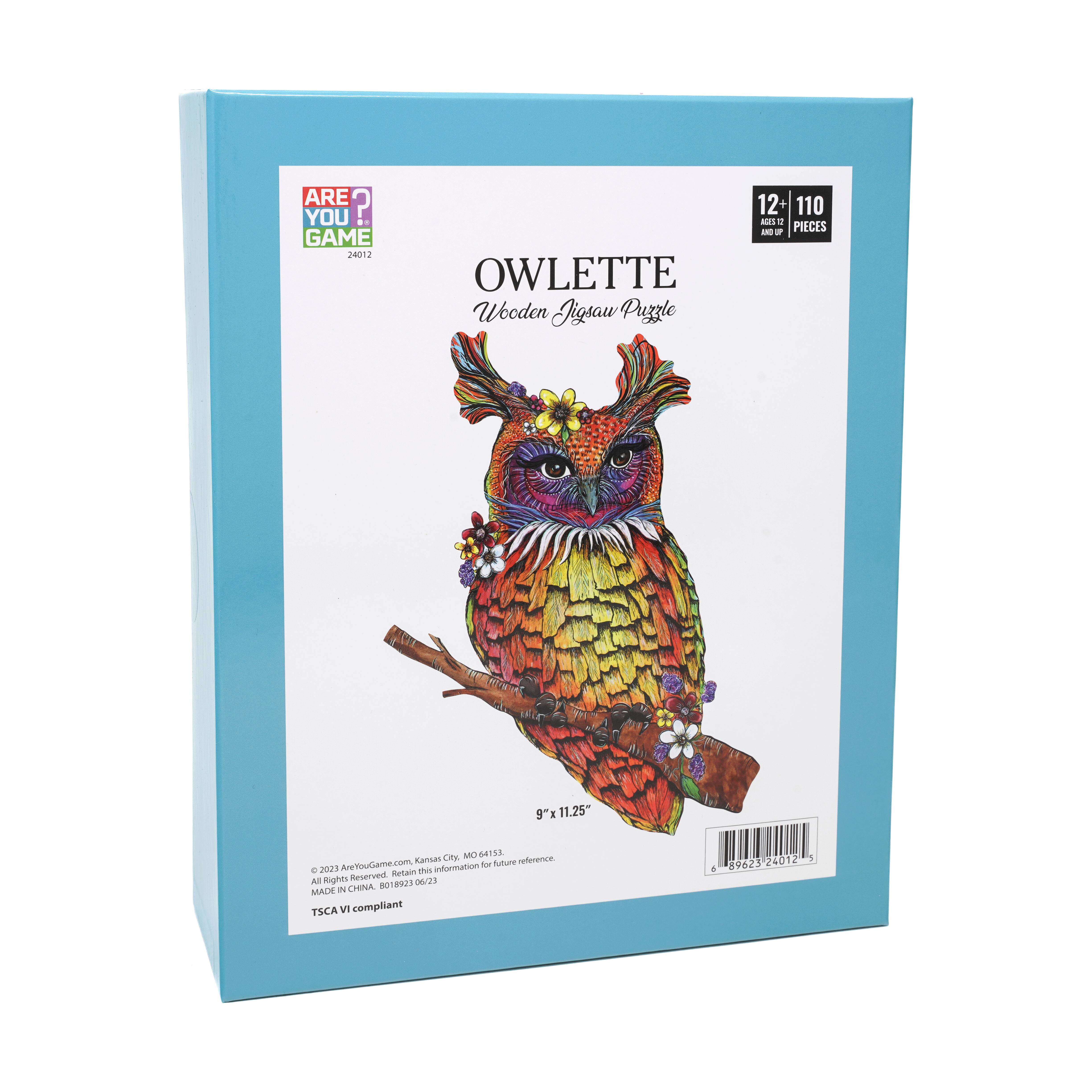 Wooden Jigsaw Puzzle - Owlette: 110 Pcs
