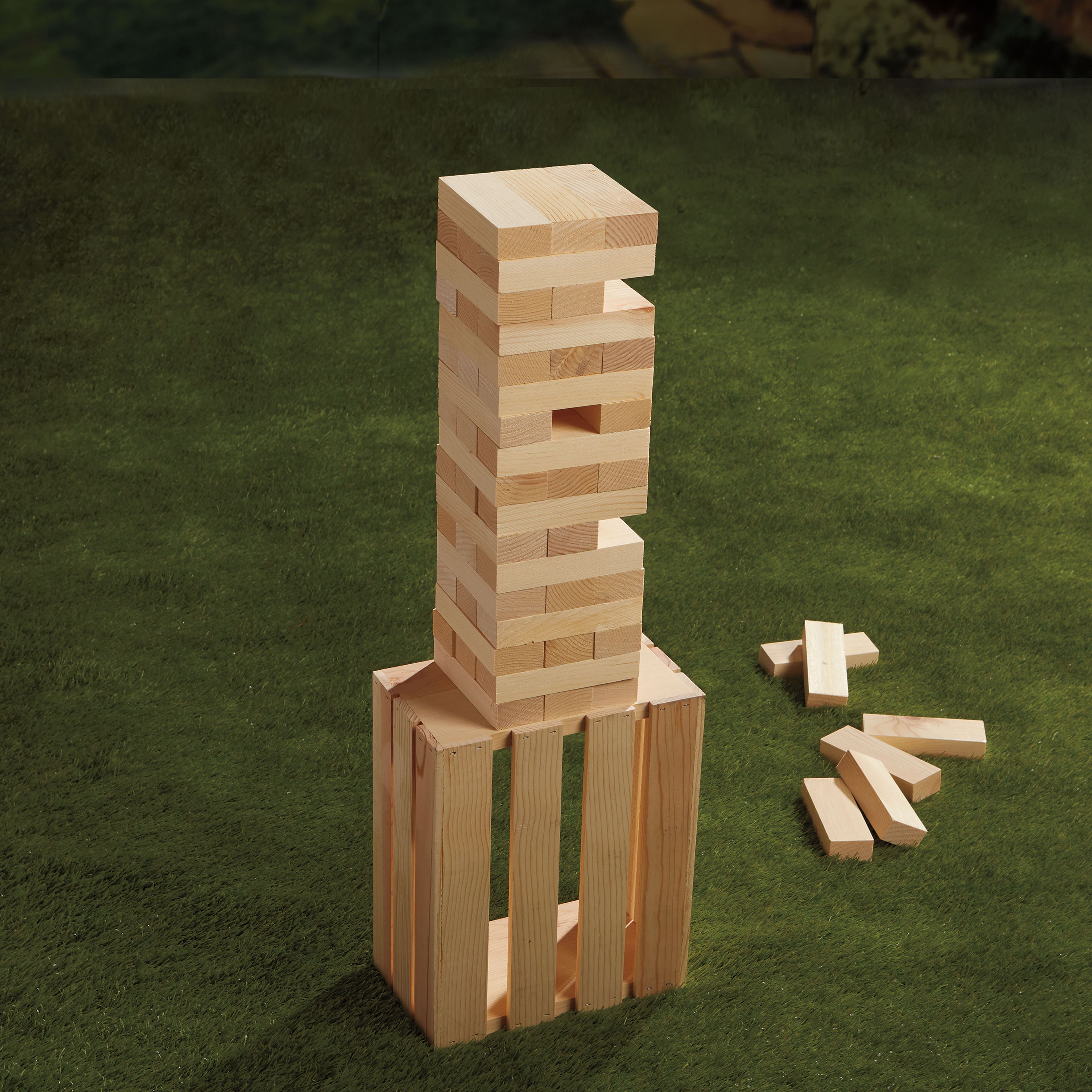 Wood Block Tumbling Tower Set by Make Market&#xAE;