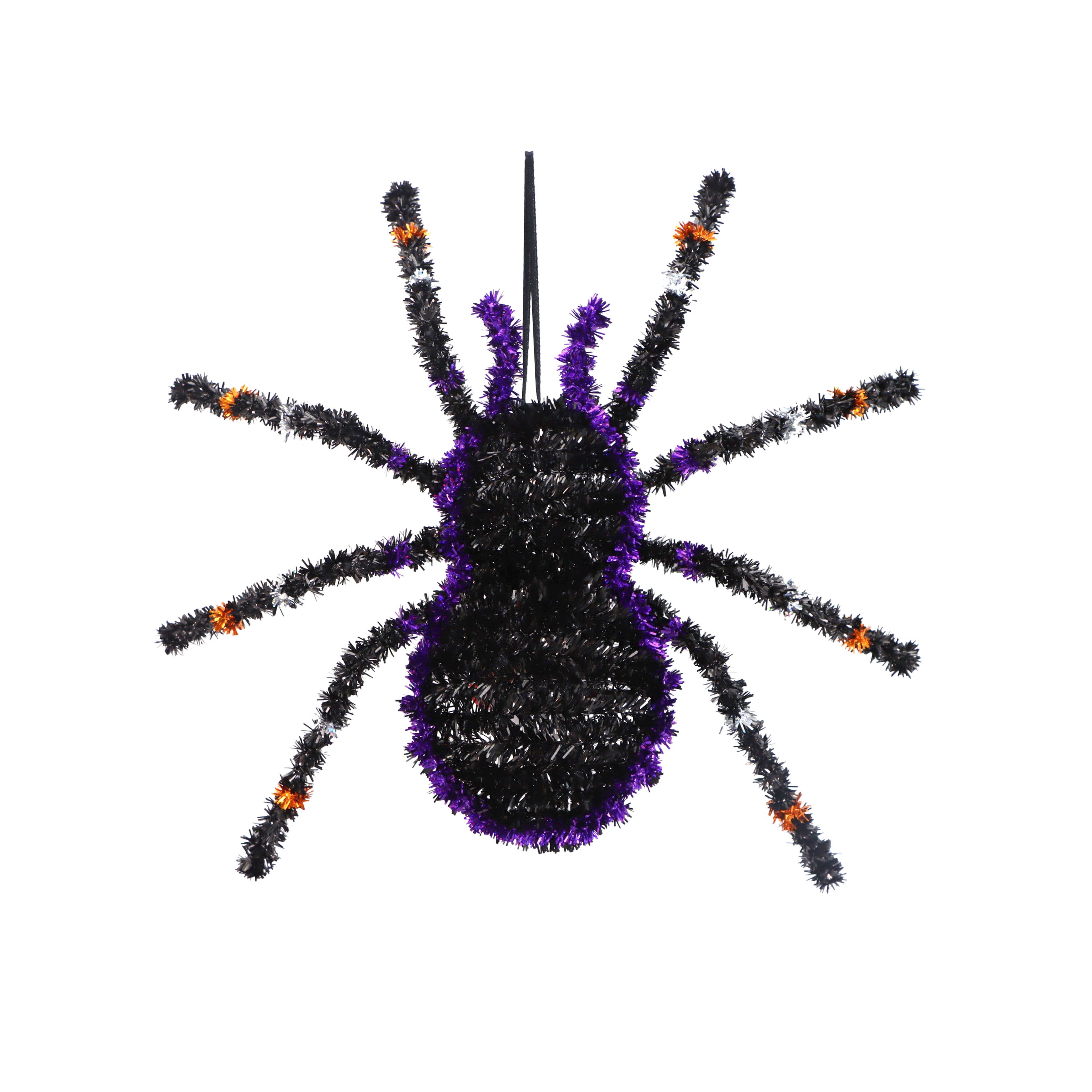 13.5&#x22; Hanging Tinsel Spider by Ashland&#xAE;