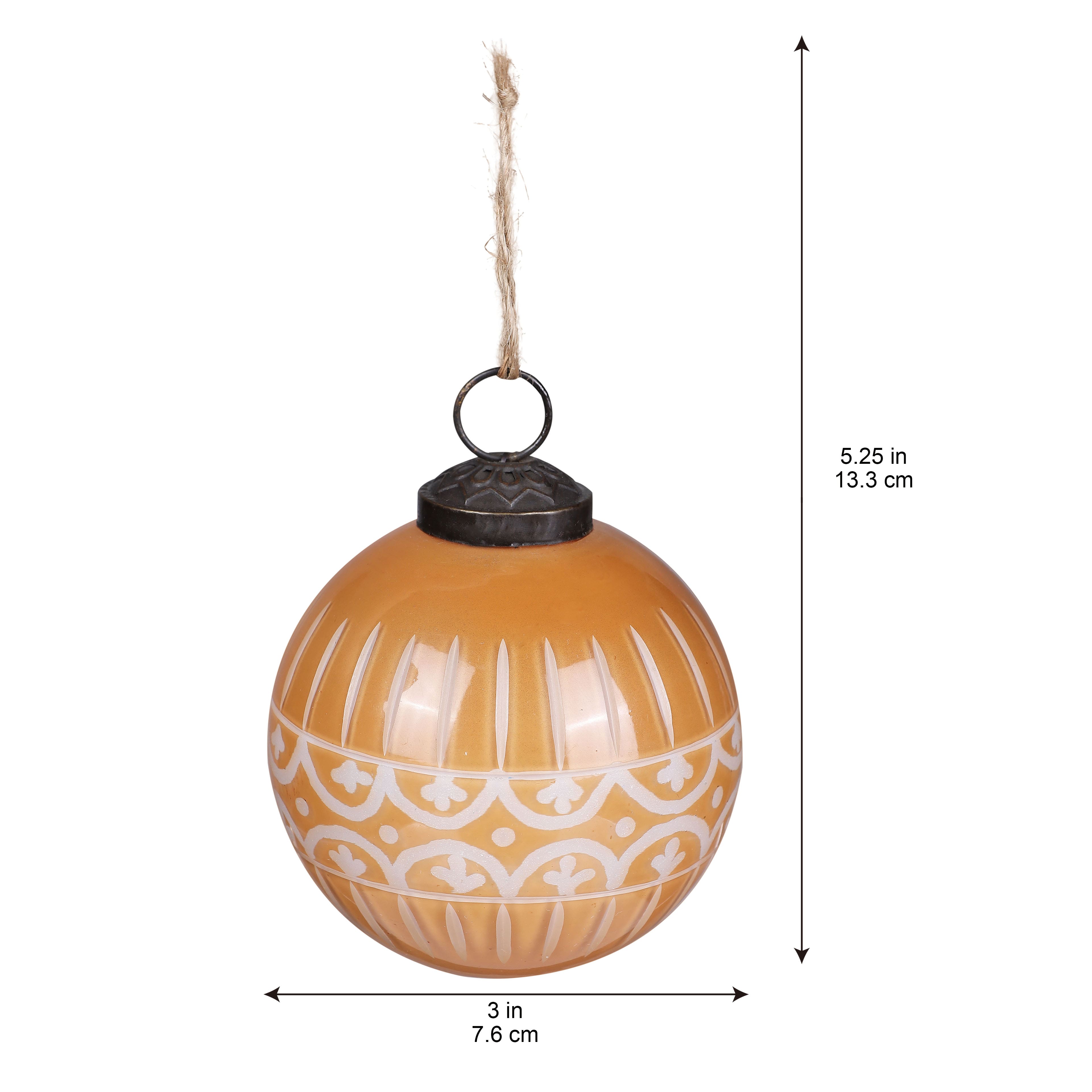 3&#x22; Light Brown Gingerbread Forest Glass Ball Ornament by Ashland&#xAE;