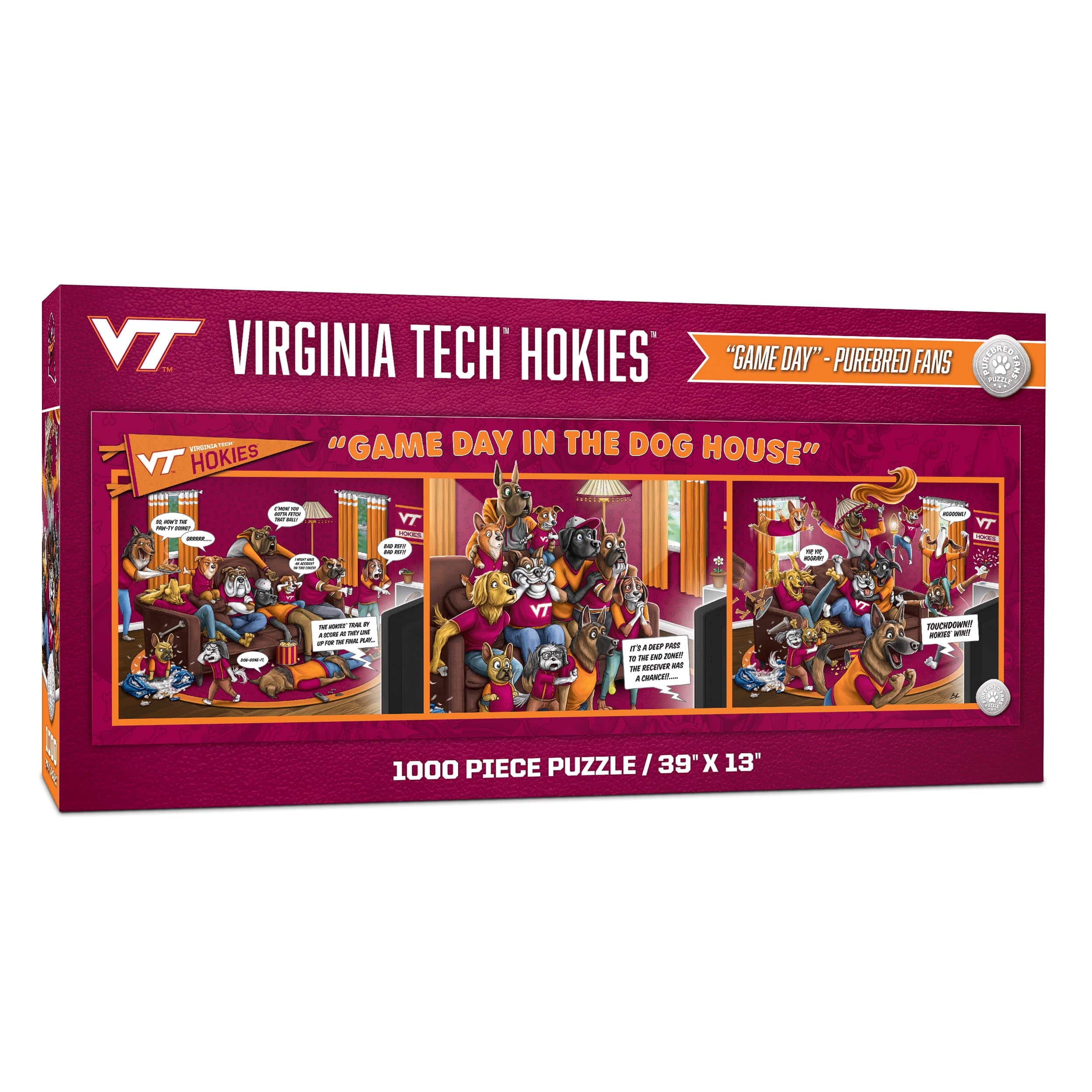 College Game Day in the Dog House 1,000 Piece Puzzle