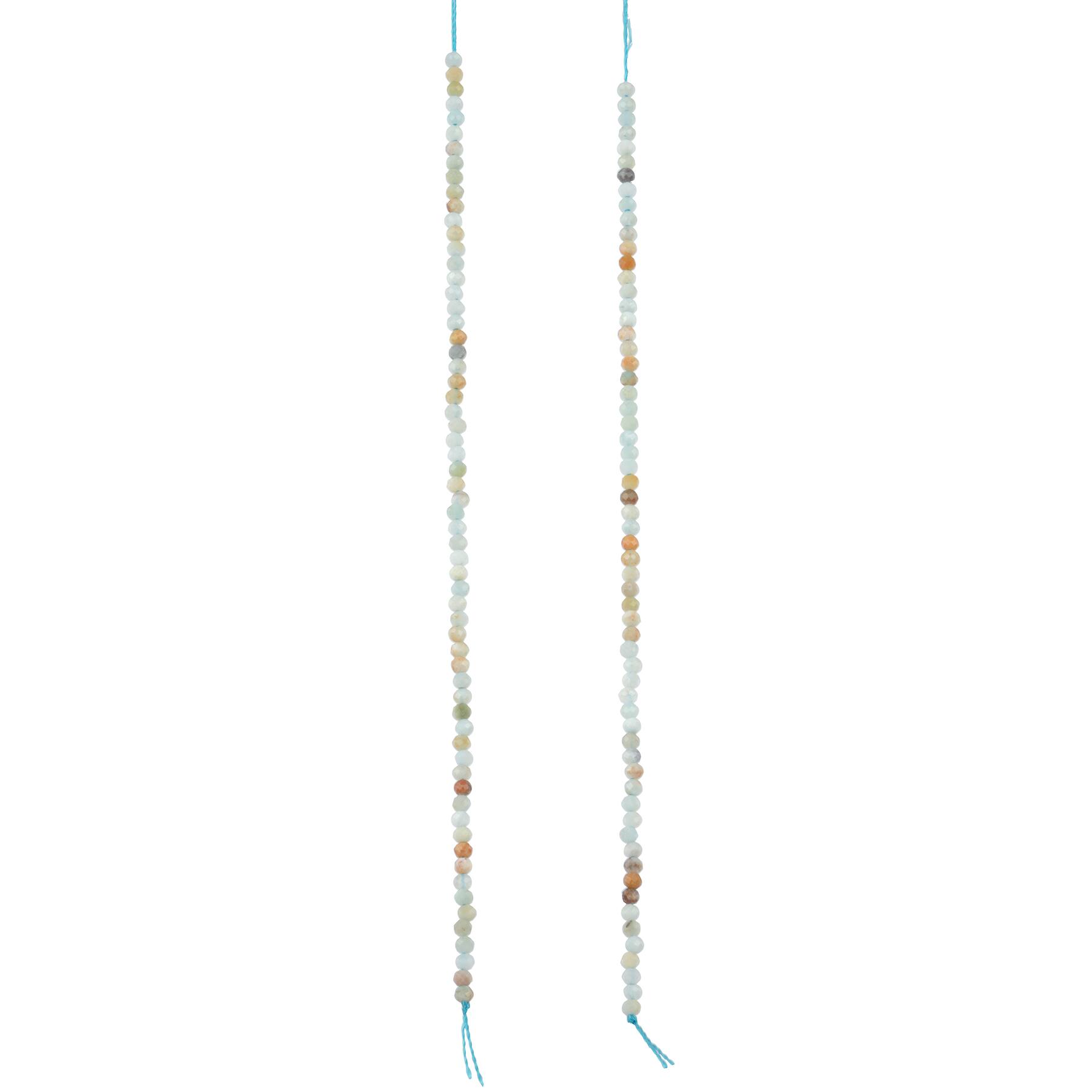 Faceted Amaonzite Round Beads, 2mm by Bead Landing&#x2122;