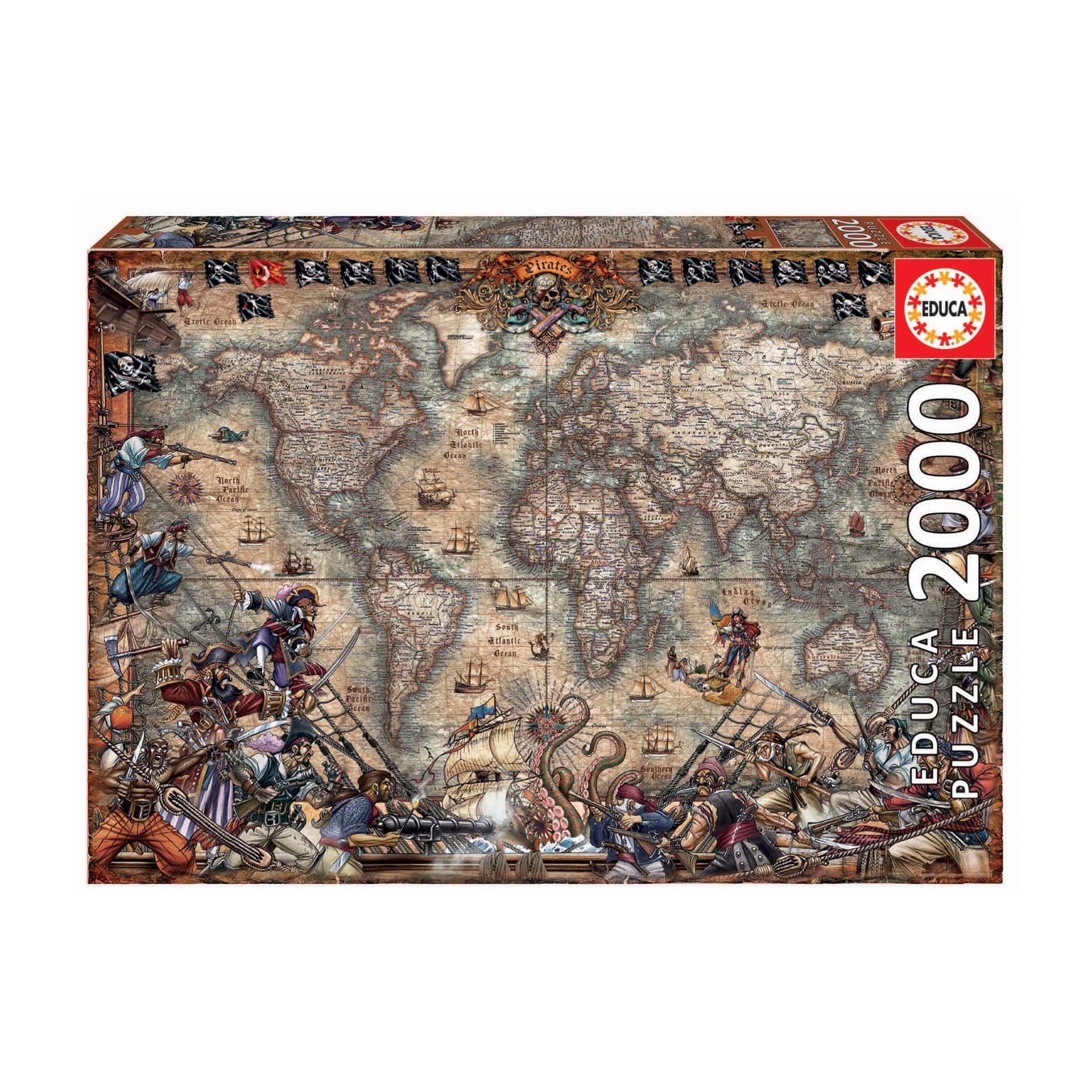 Pirates Map 2,000 Piece Jigsaw Puzzle