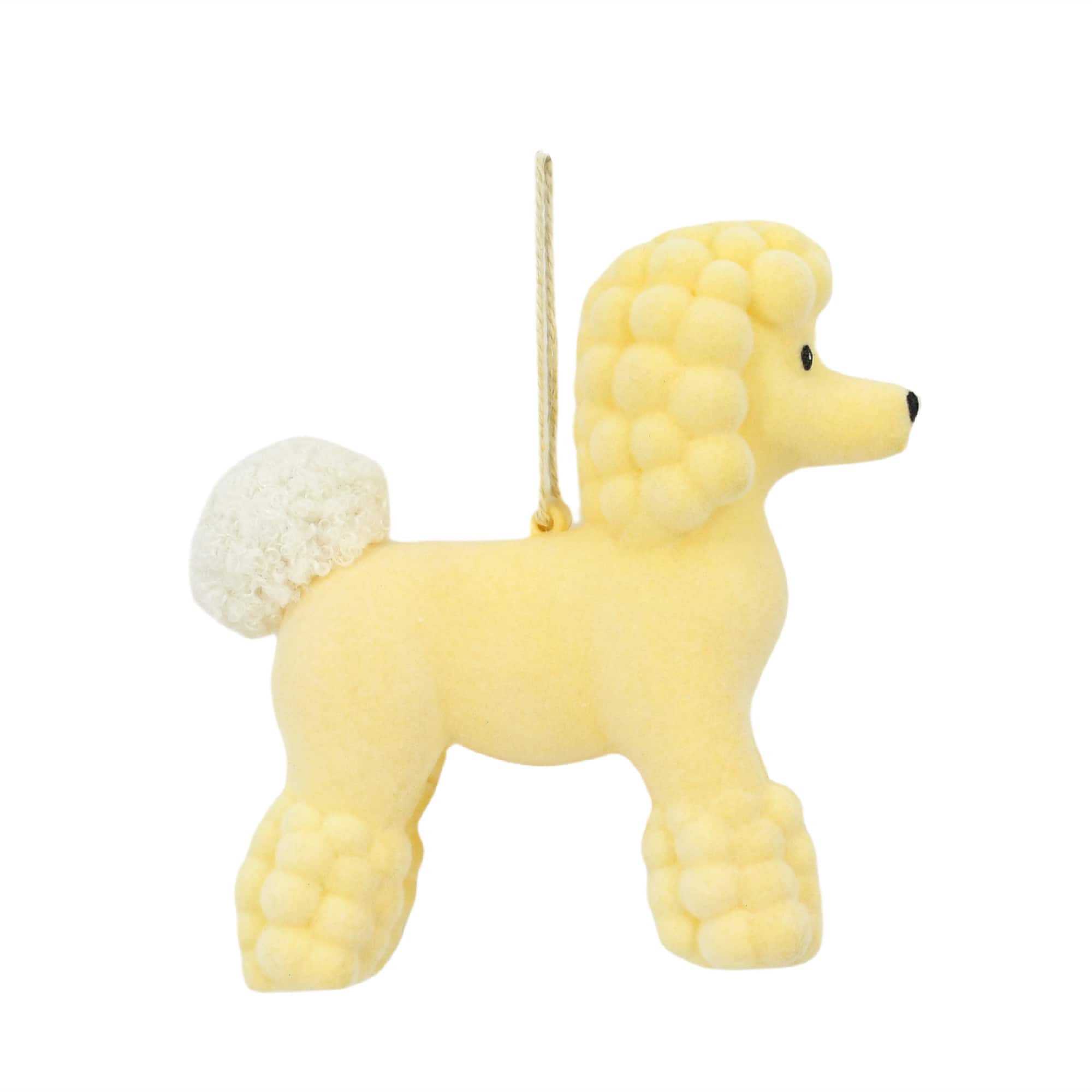 5.25&#x22; Flocked Poodle Plastic Ornament by Ashland&#xAE;