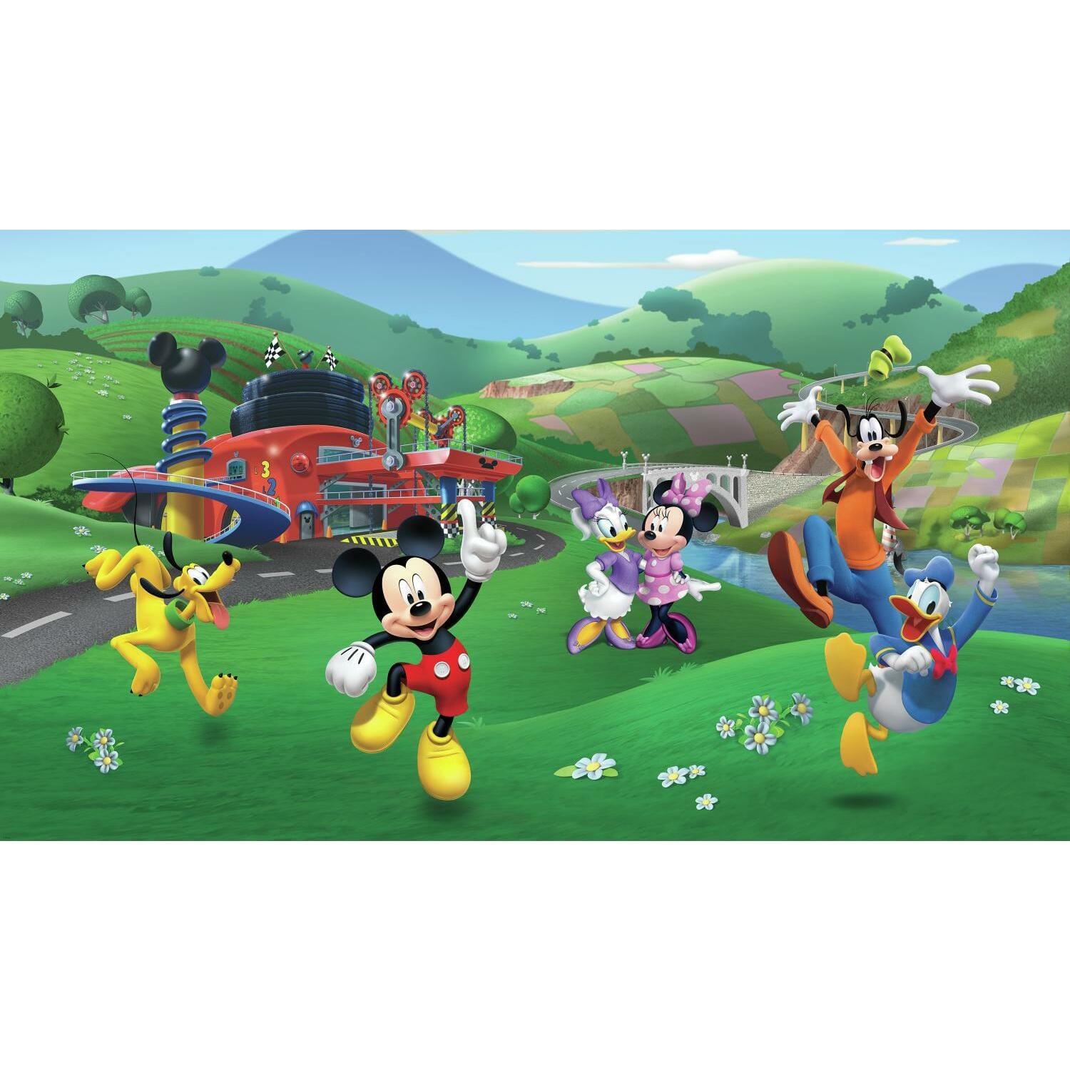 RoomMates Mickey And The Roadster Racers XL Prepasted Wall Mural