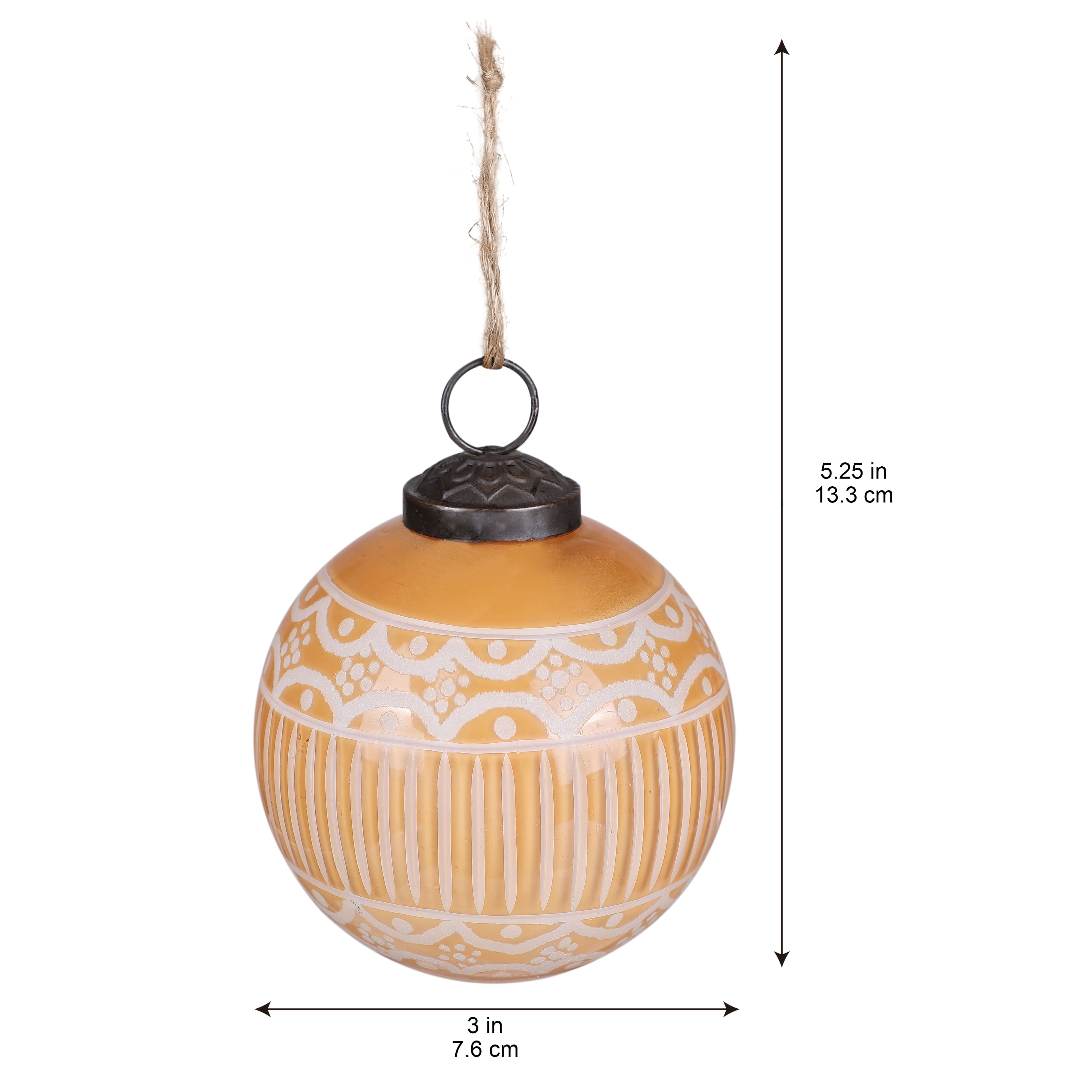 3&#x22; Light Brown Gingerbread Glass Ball Ornament by Ashland&#xAE;