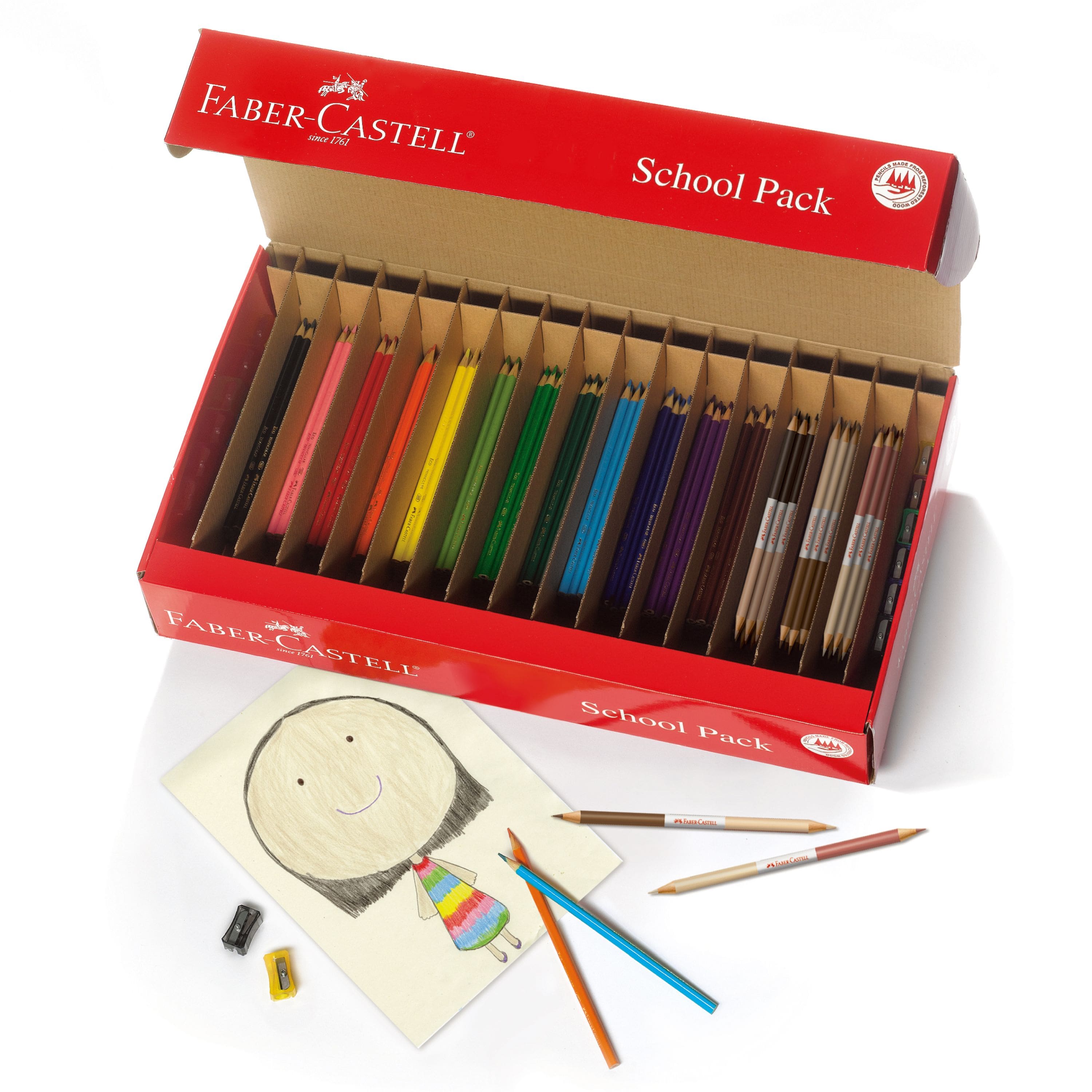 Faber-Castell&#xAE; 300-Piece World Colors Pencil School Pack