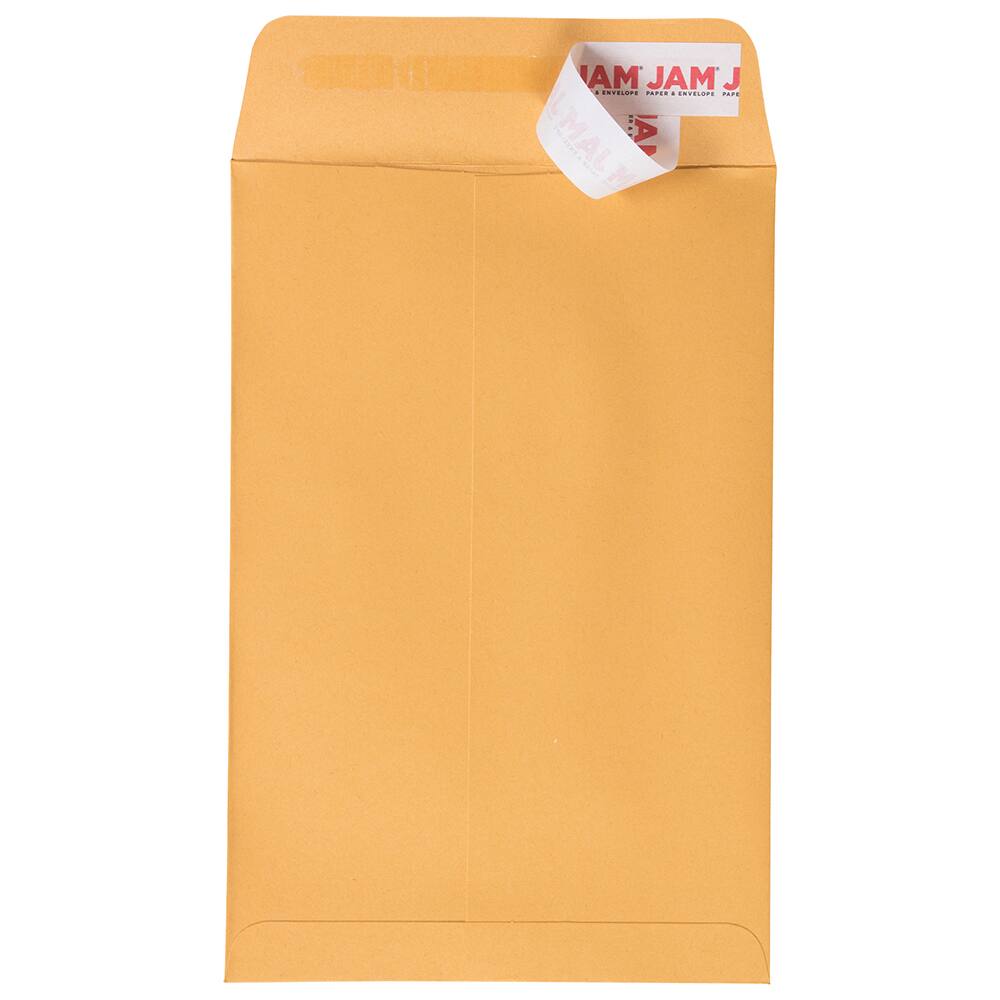 JAM Paper 6" x 9" Brown Kraft Manila Open End Catalog Envelopes