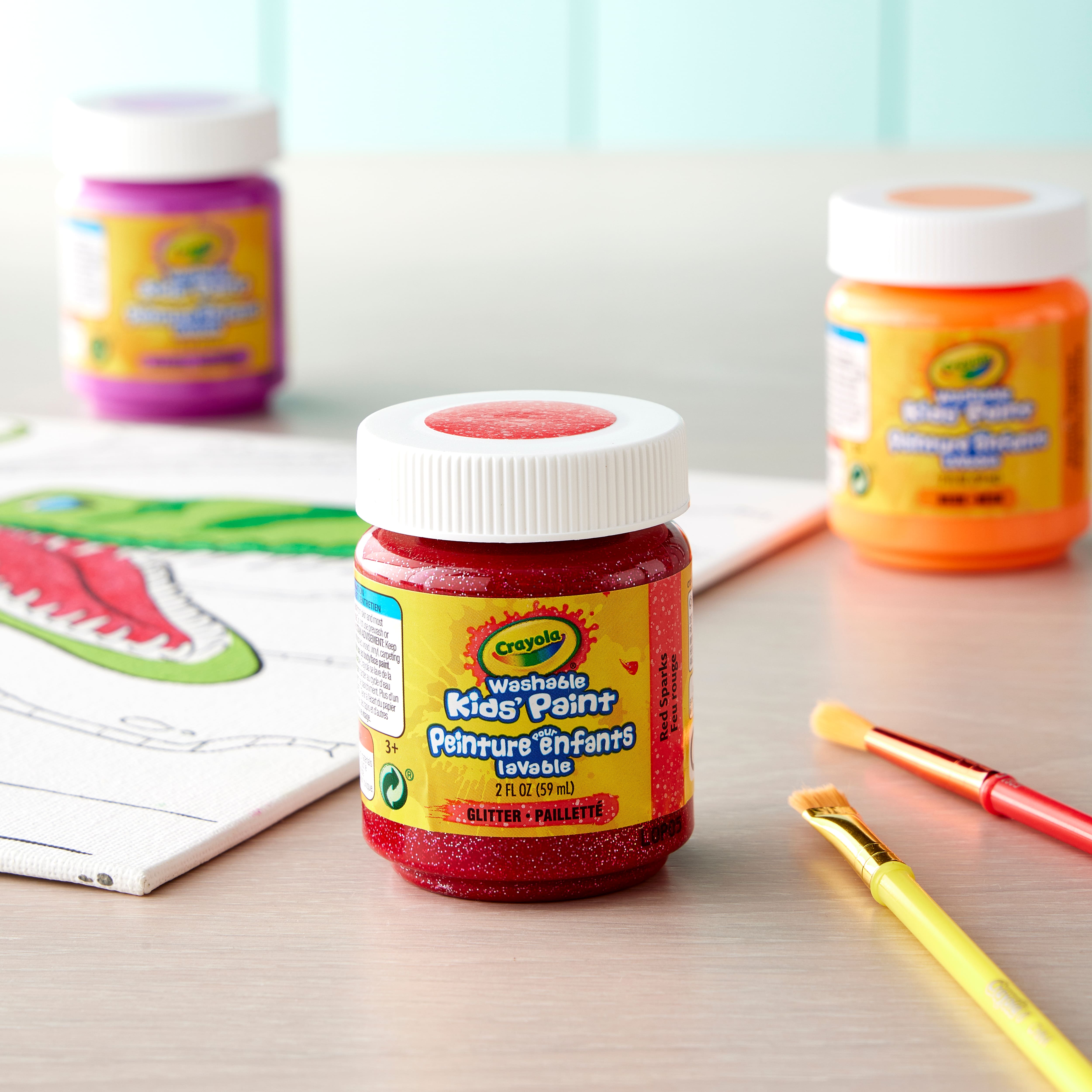 12 Pack: Crayola® Glitter Washable Kids' Paint, 2oz.