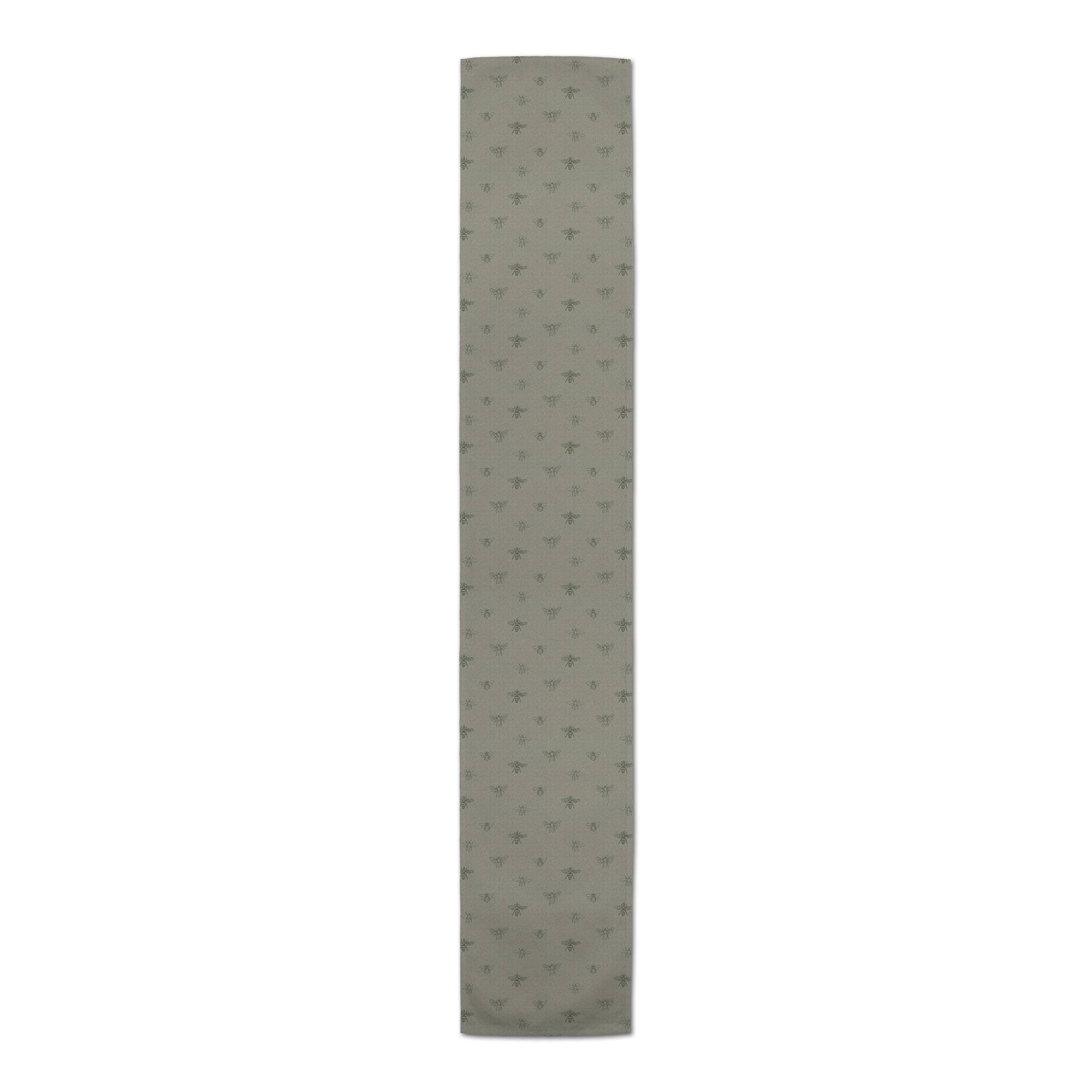 Delicate Bee Pattern Cotton Twill Runner
