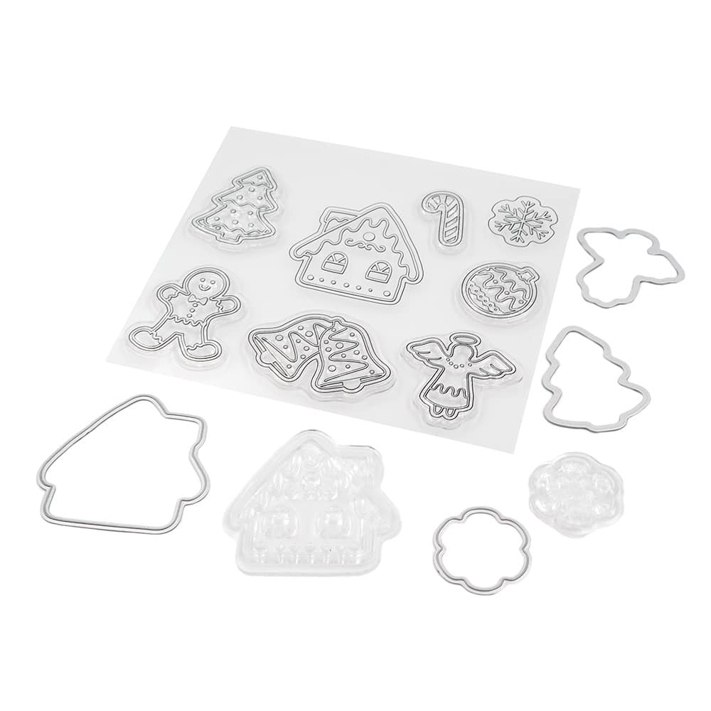 Gingerbread Clear Stamp &#x26; Die Set by Recollections&#x2122;