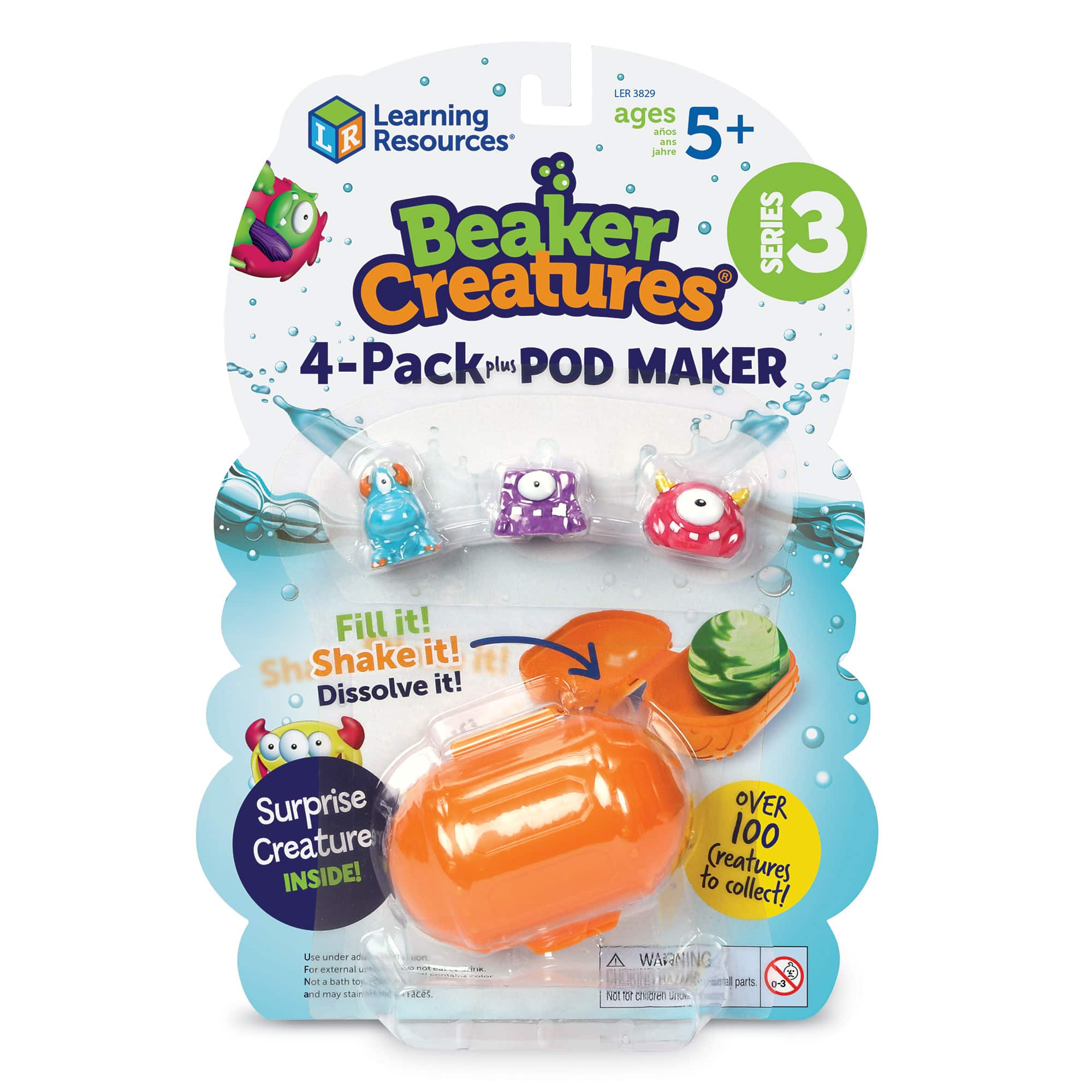 Learning Resources Beaker Creatures Series 3 Pod-Maker 4-Pack