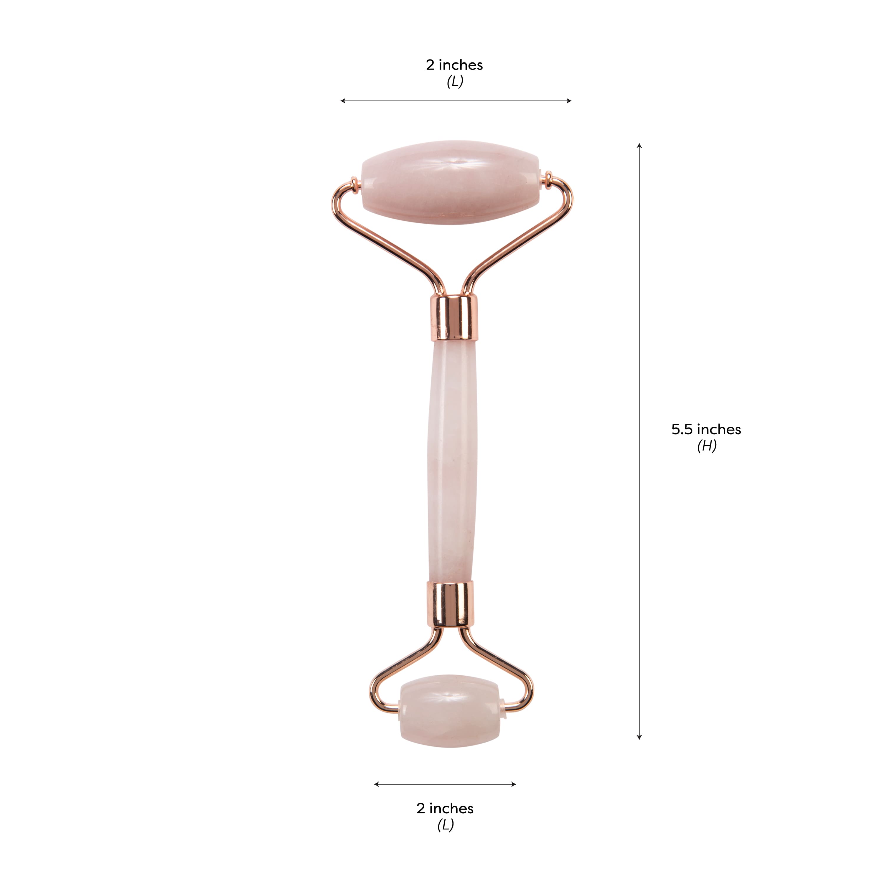 Simply Bliss Rose Quartz Dual Sides Facial Roller