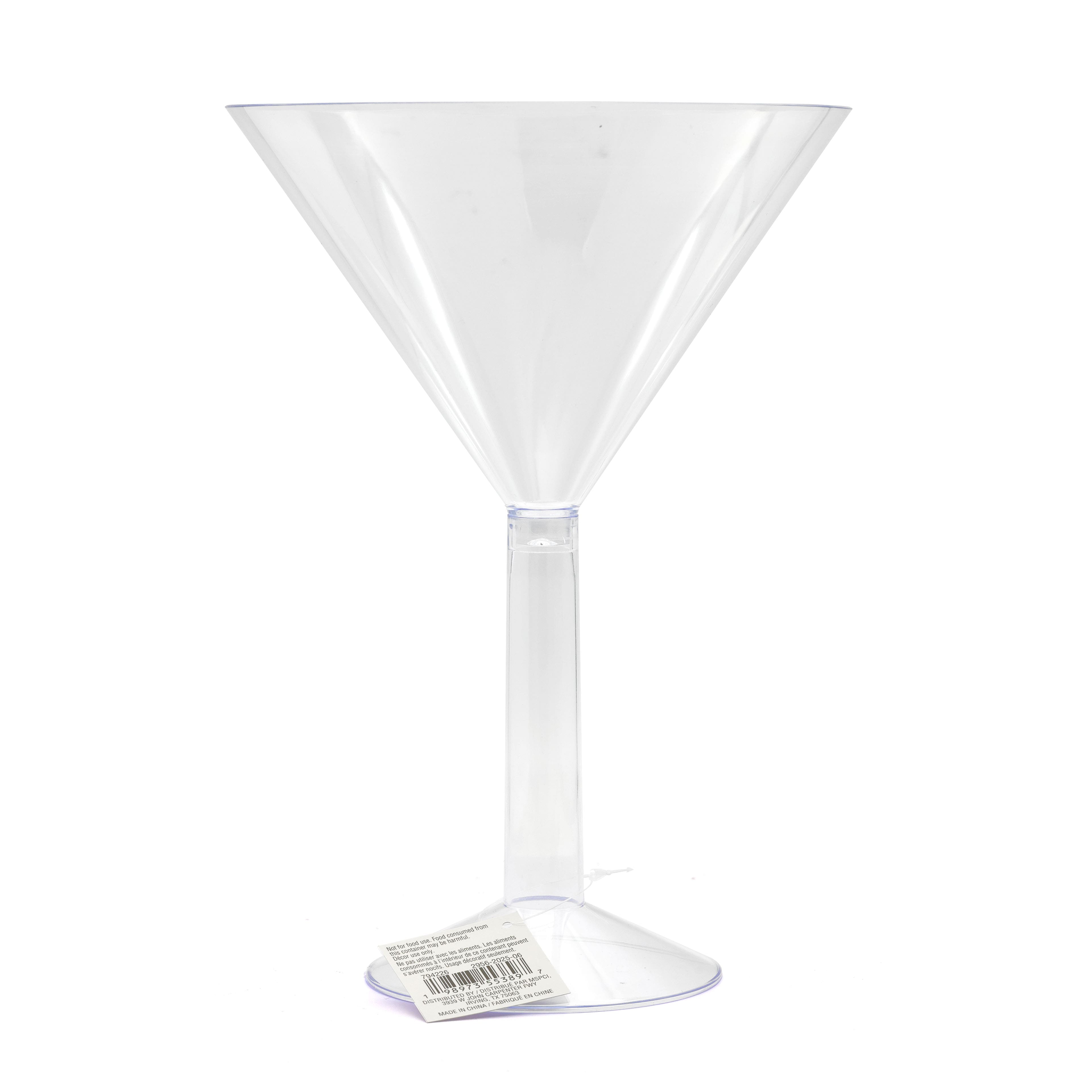 10.5&#x22; Plastic Martini Glass by Celebrate It&#x2122;